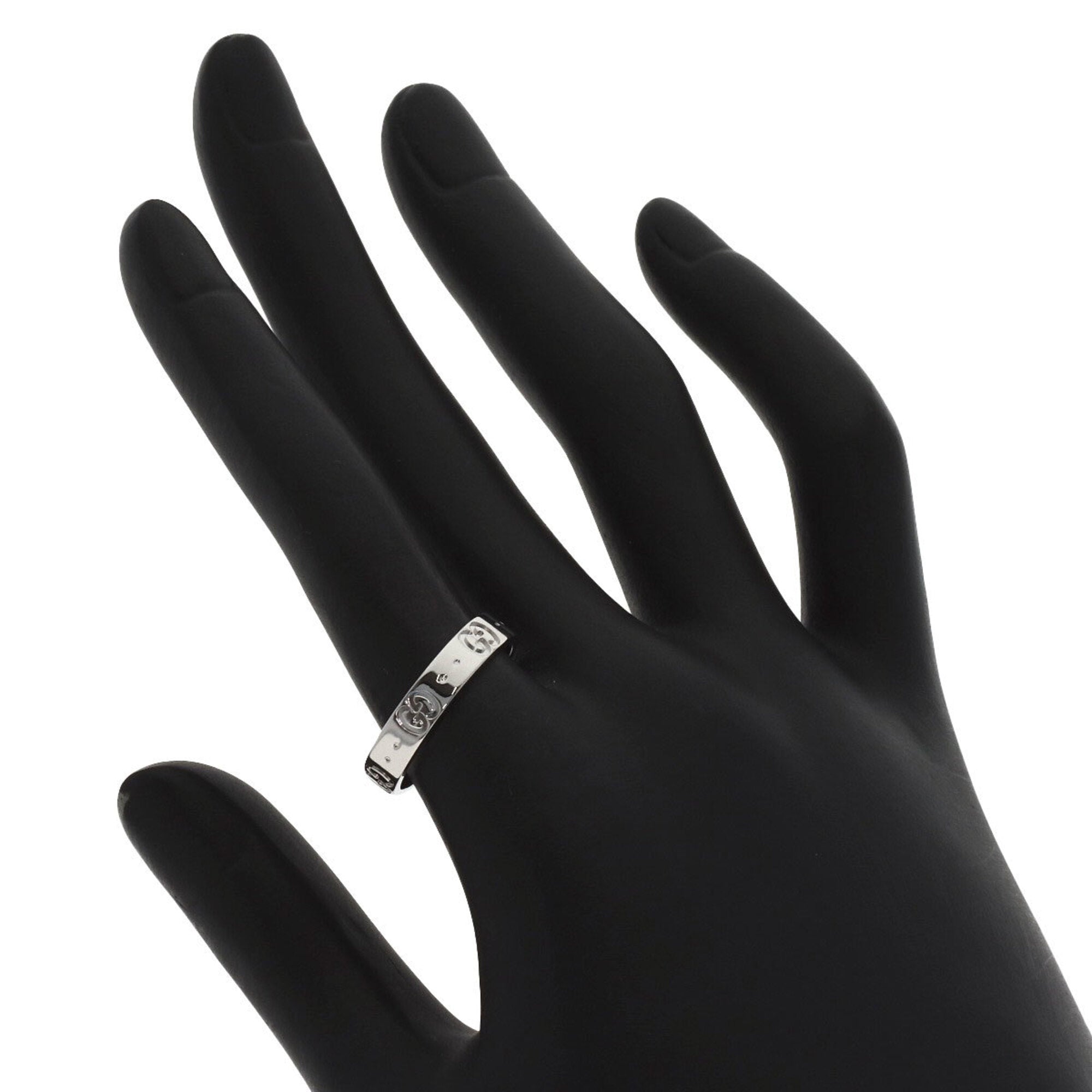 Gucci Icon White Gold (18K) Band Ring (Pre-Owned)