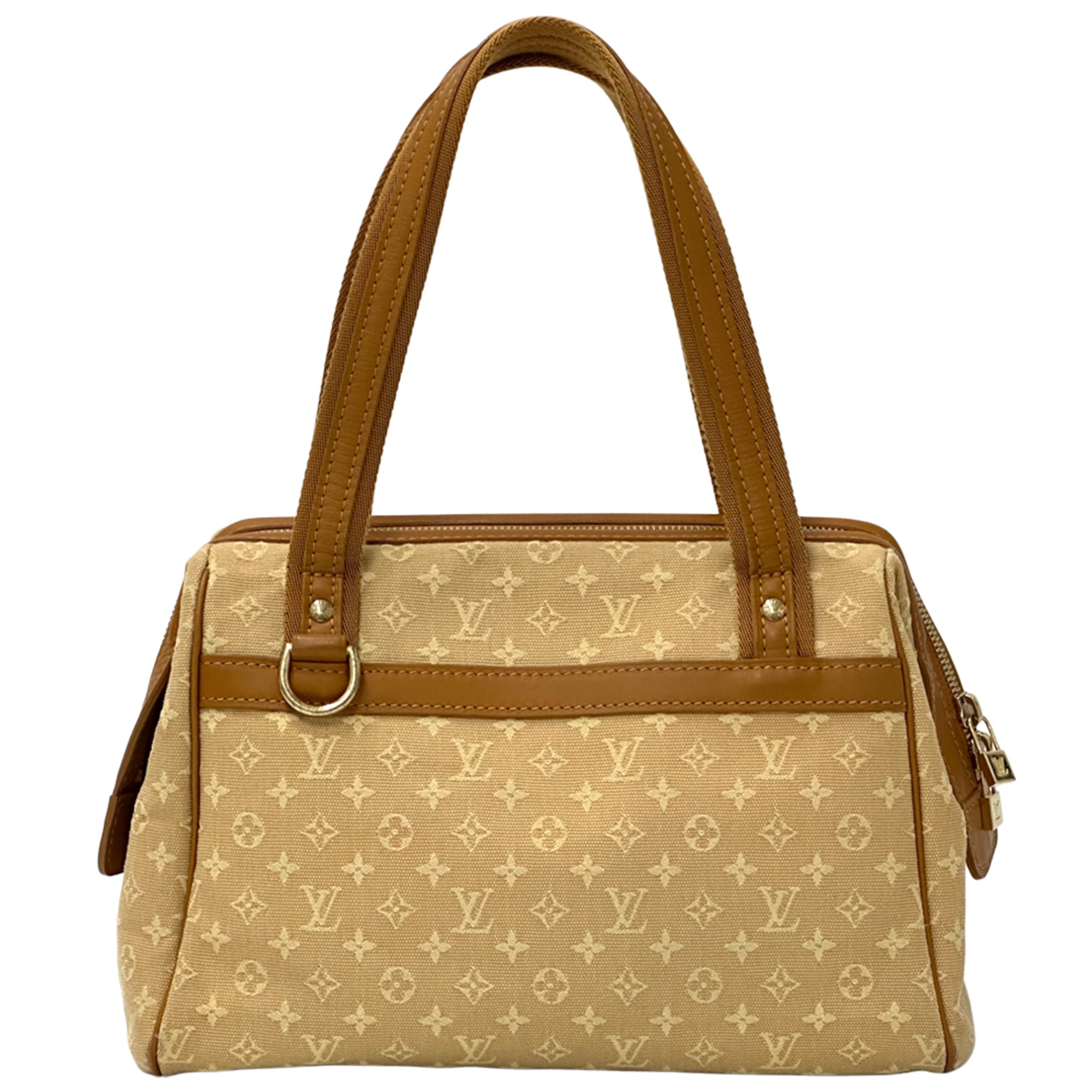 Louis Vuitton Beige Brown Monogram Mini Canvas Handbag (Pre-Owned)