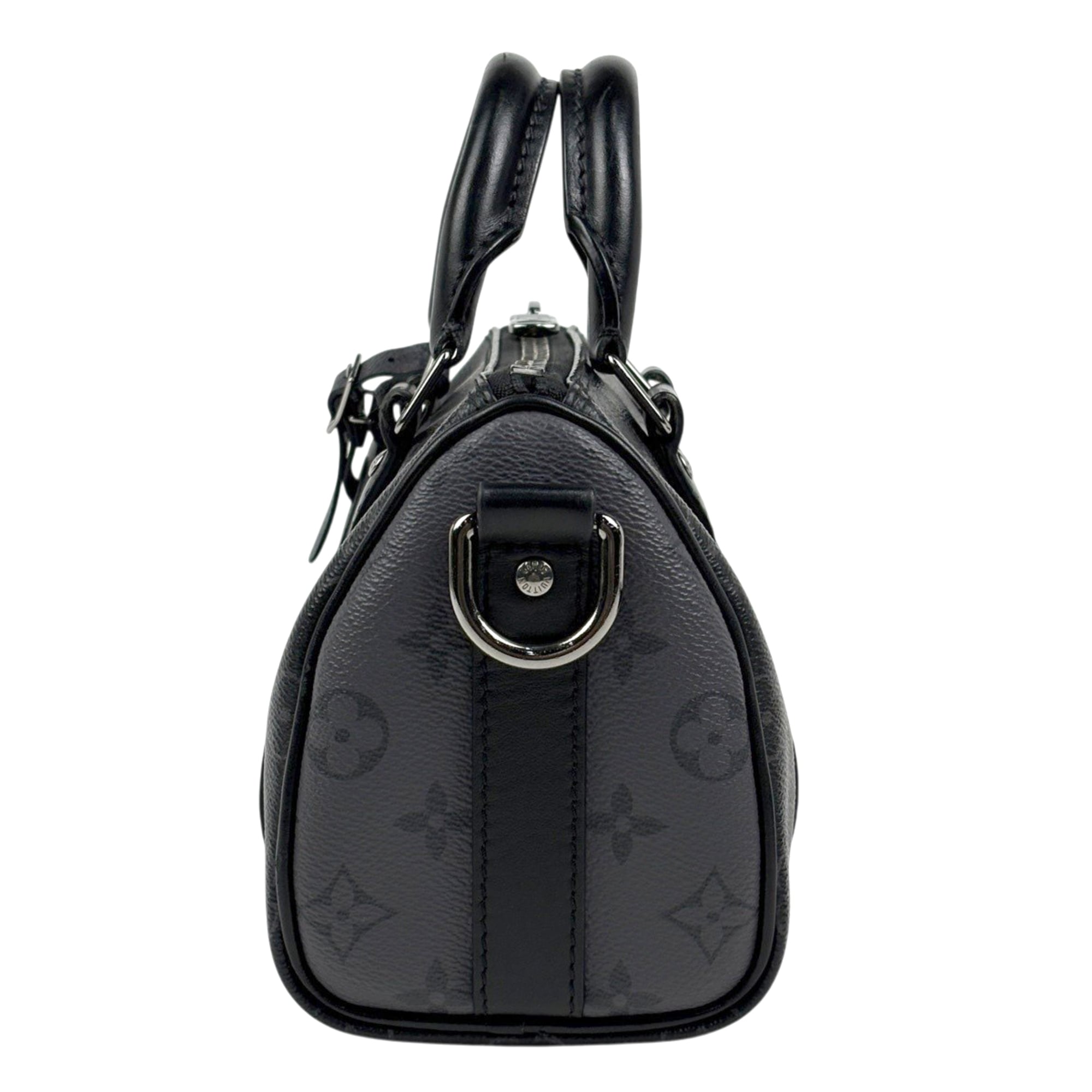 Louis Vuitton Black Gray Noir Monogram Eclipse Tote Bag (Pre-Owned)