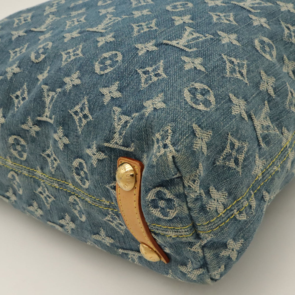 Louis Vuitton Blue Monogram Denim Shoulder Bag (Pre-Owned)