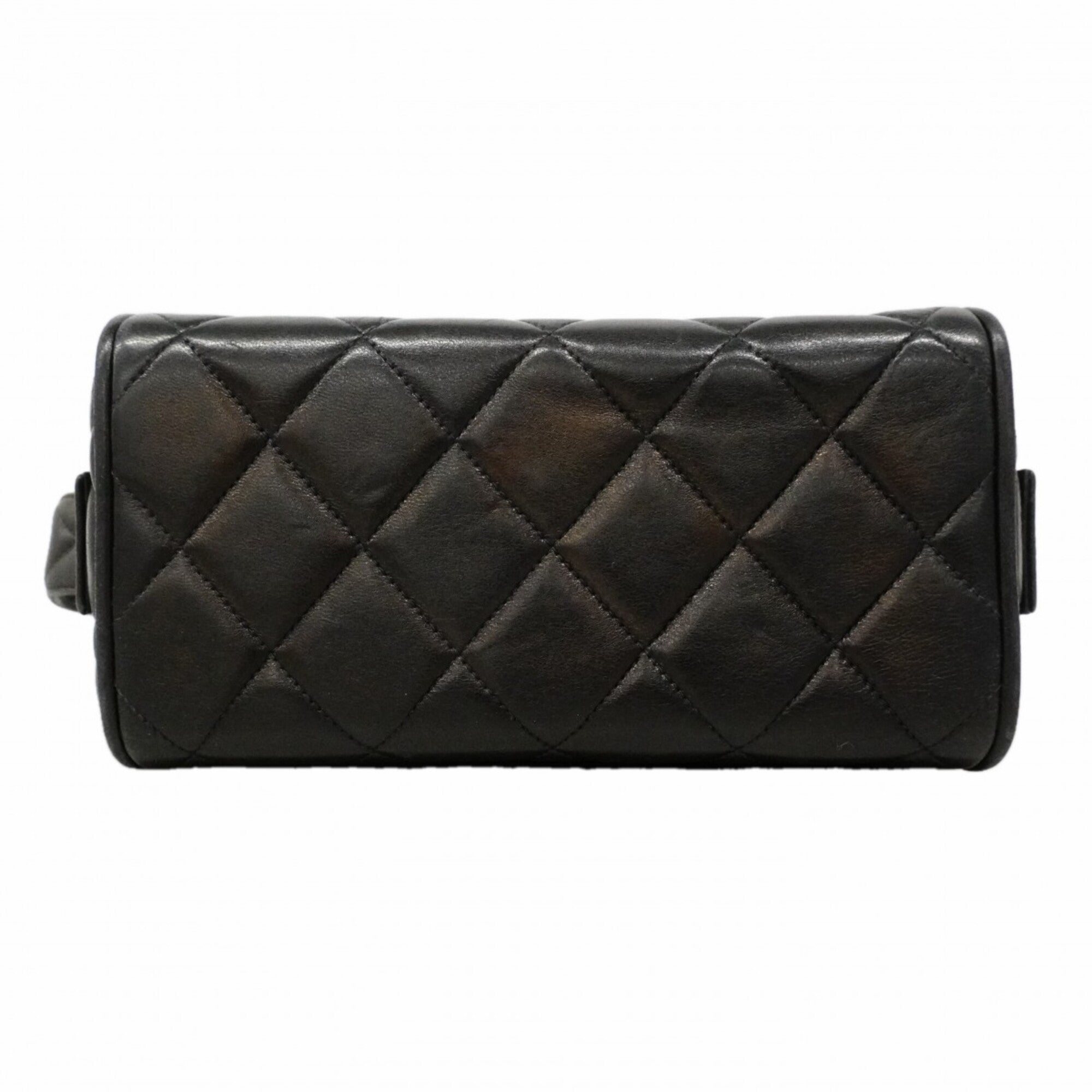 Chanel Black Leather Handbag (Pre-Owned)