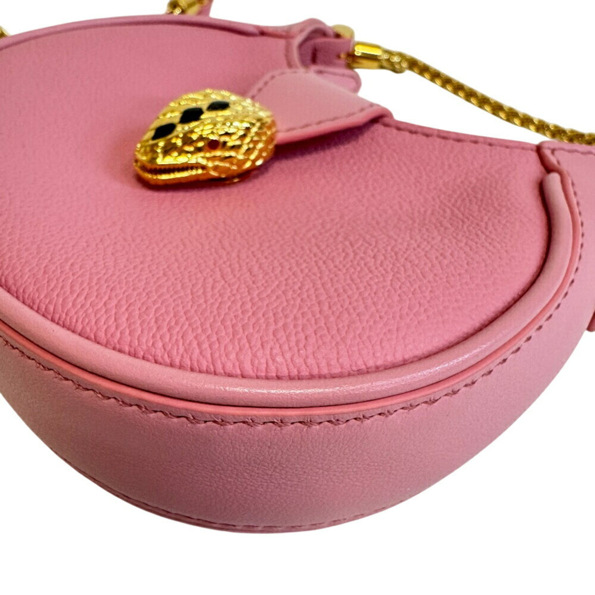 Bvlgari Pink Leather Shoulder Bag (Pre-Owned)