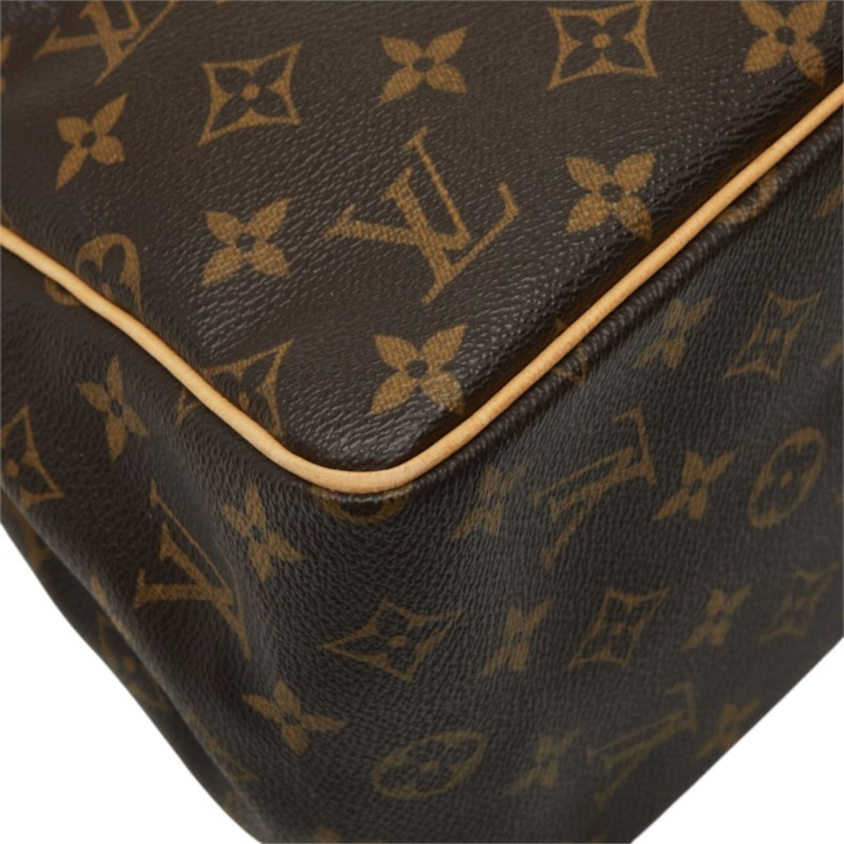 Louis Vuitton Brown Pvc Leather Handbag (Pre-Owned)