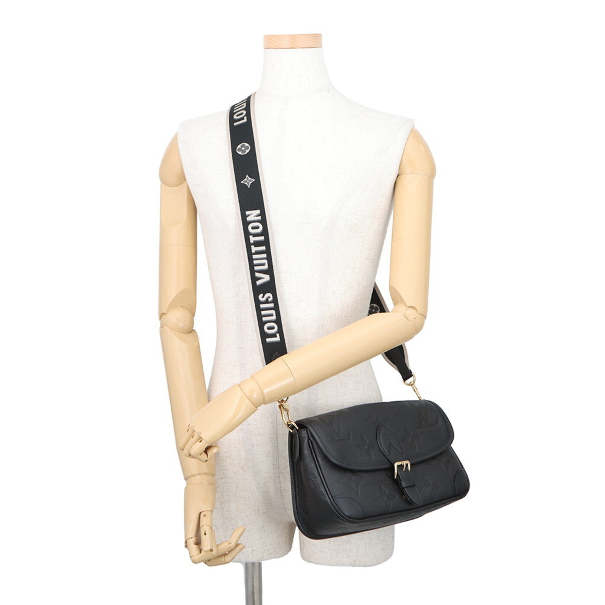 Louis Vuitton Black Noir Purple Monogram Empreinte Handbag Shoulder Bag (Pre-Owned)