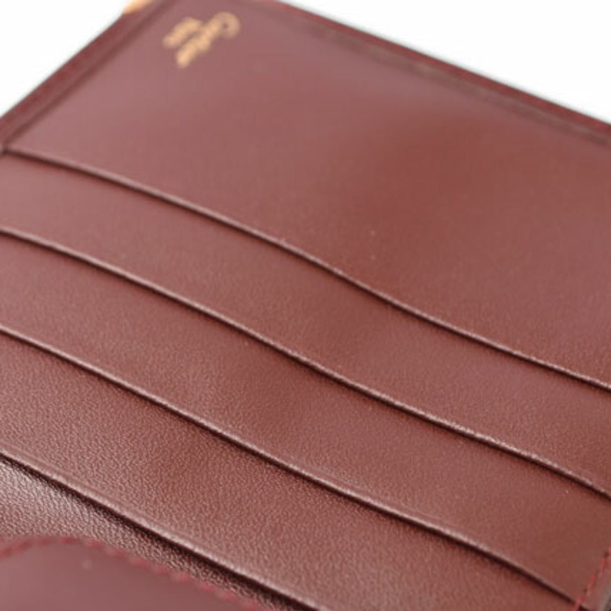 Cartier Bordeaux Leather Wallet (Bi-Fold) (Pre-Owned)