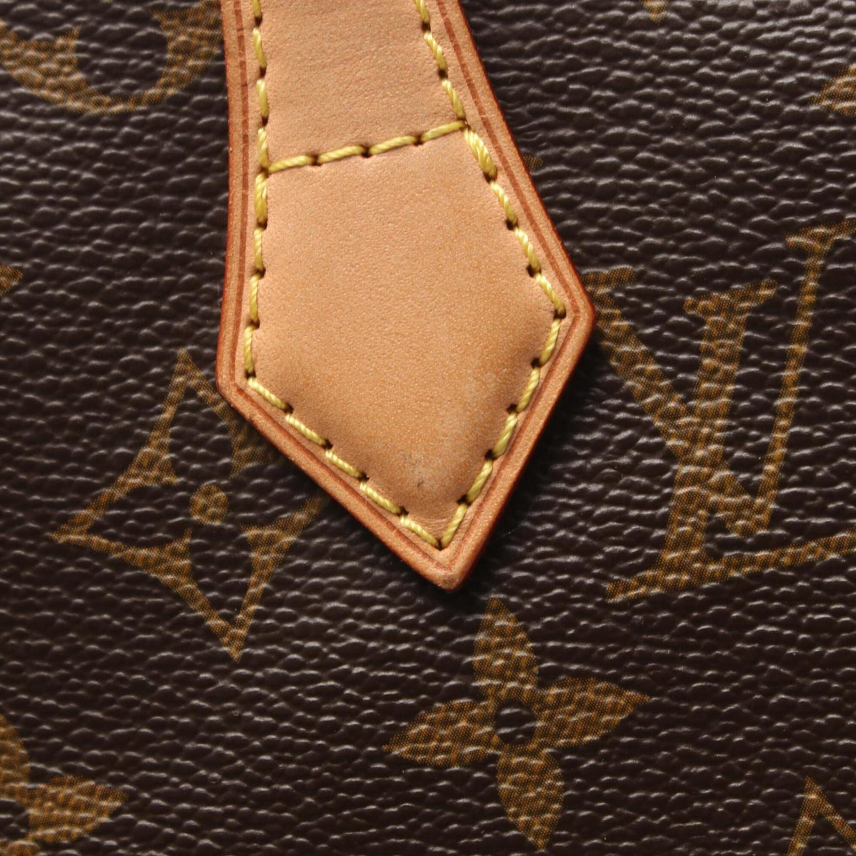Louis Vuitton Brown Monogram Coated Canvas Leather Handbag (Pre-Owned)