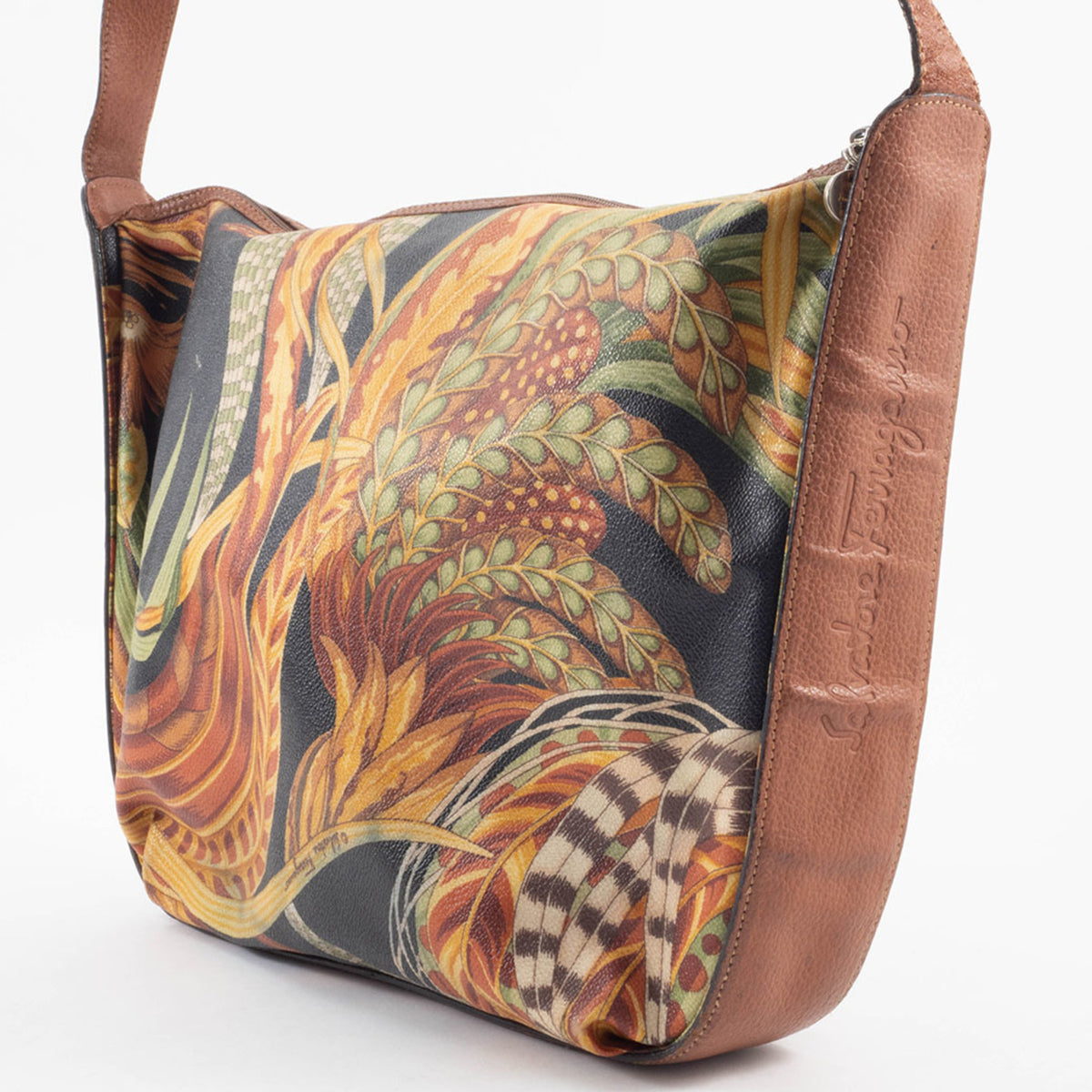 Salvatore Ferragamo Multi-Color Leather Pvc Shoulder Bag (Pre-Owned)