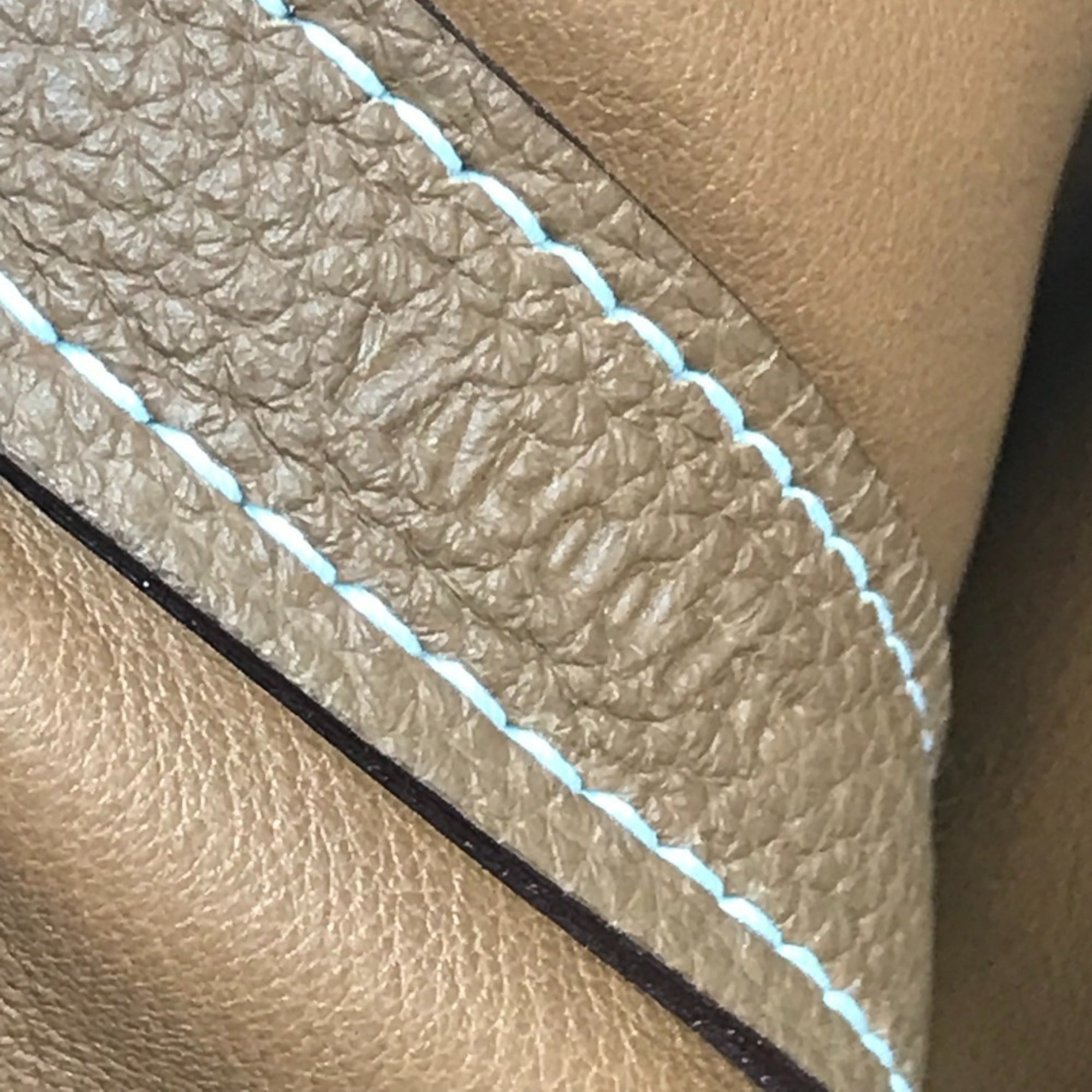Hermes Gold Togo Leather Handbag Shoulder Bag (Pre-Owned)