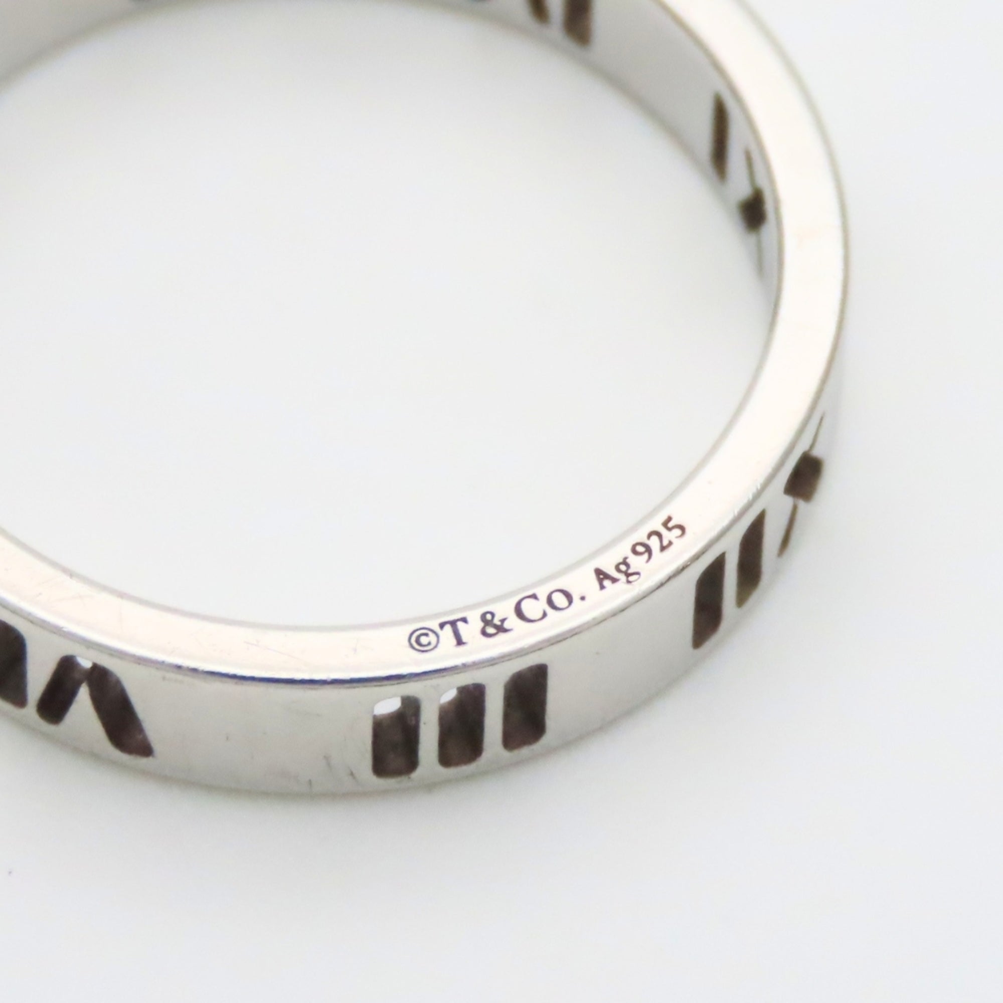 Tiffany Atlas Silver Silver 925 Band Ring (Pre-Owned)