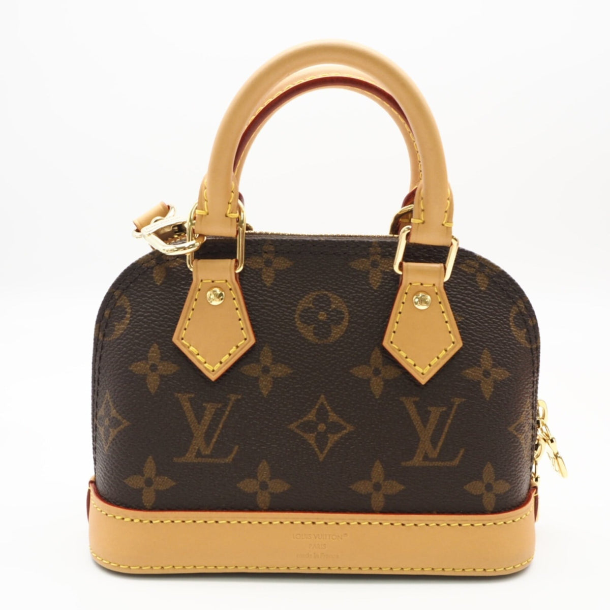 Louis Vuitton Monogram Beige Brown Coated Canvas Leather Shoulder Bag (Pre-Owned)