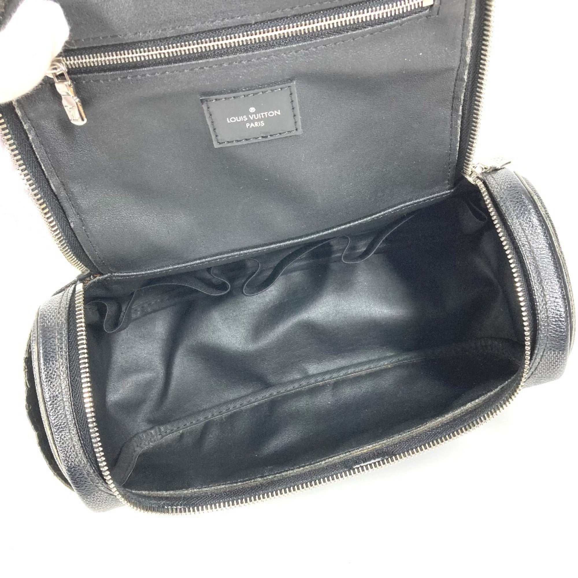 Louis Vuitton Black Damier Graphite Clutch Bag Handbag Pouch (Pre-Owned)