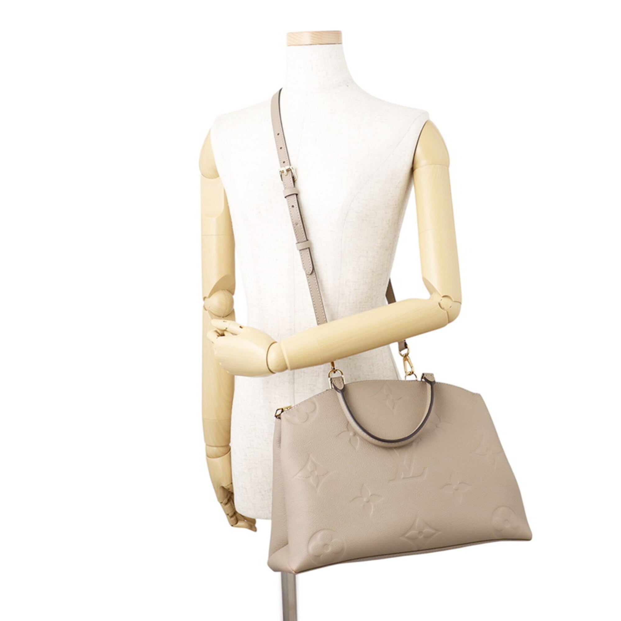 Louis Vuitton Monogram Empreinte Tourterelle Monogram Empreinte Handbag Shoulder Bag (Pre-Owned)