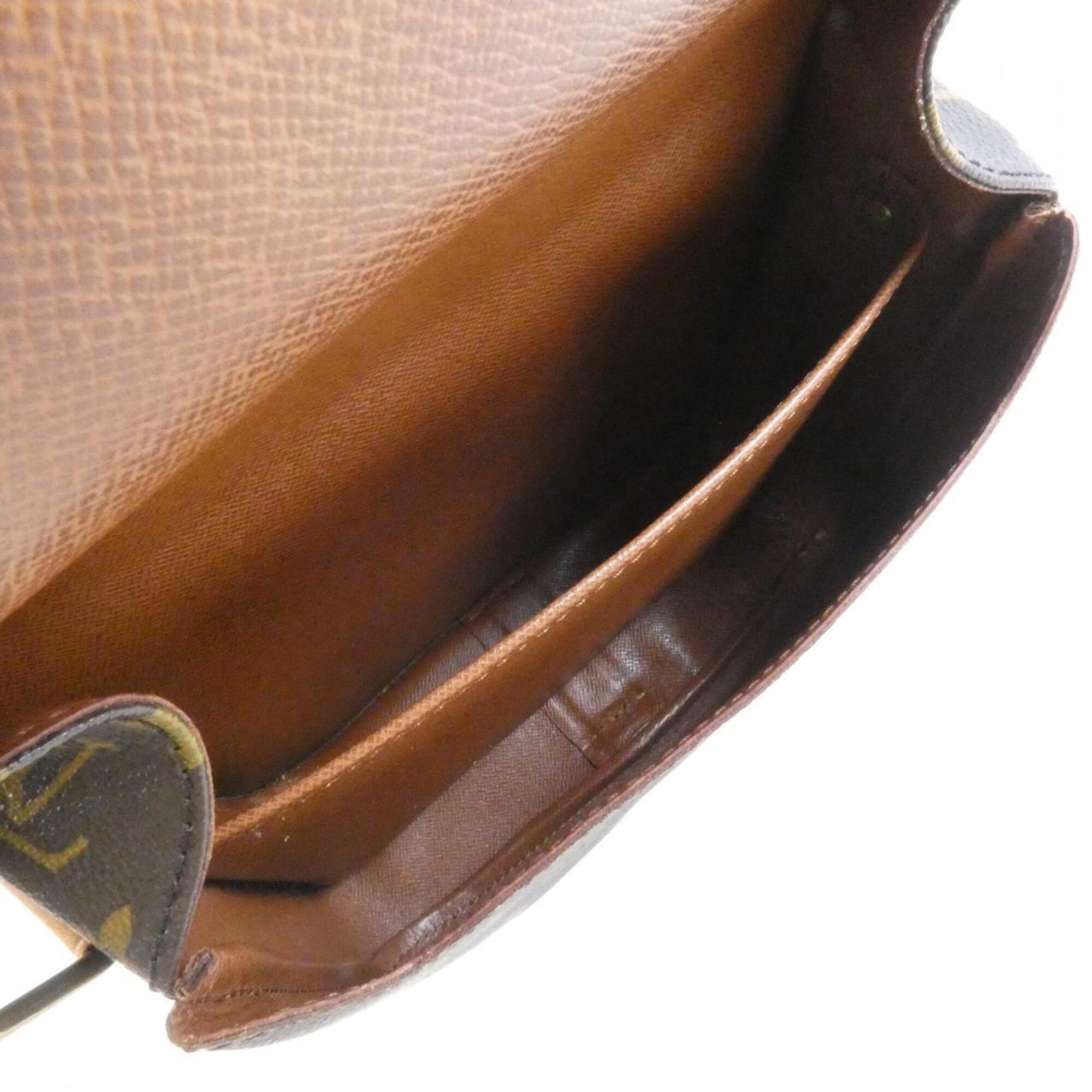 Louis Vuitton Marron Coated Canvas Shoulder Bag (Pre-Owned)