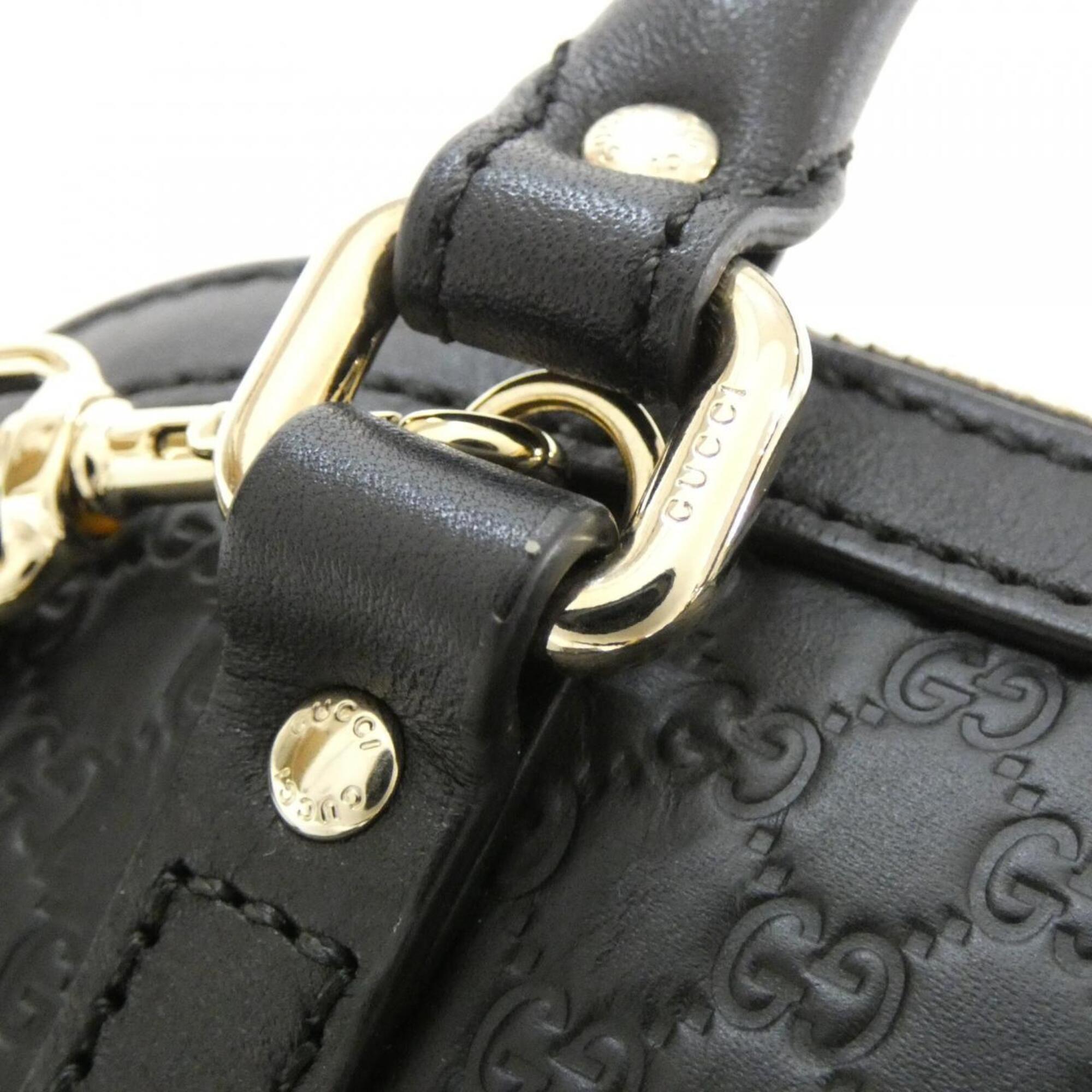 Gucci Black Leather Handbag (Pre-Owned)