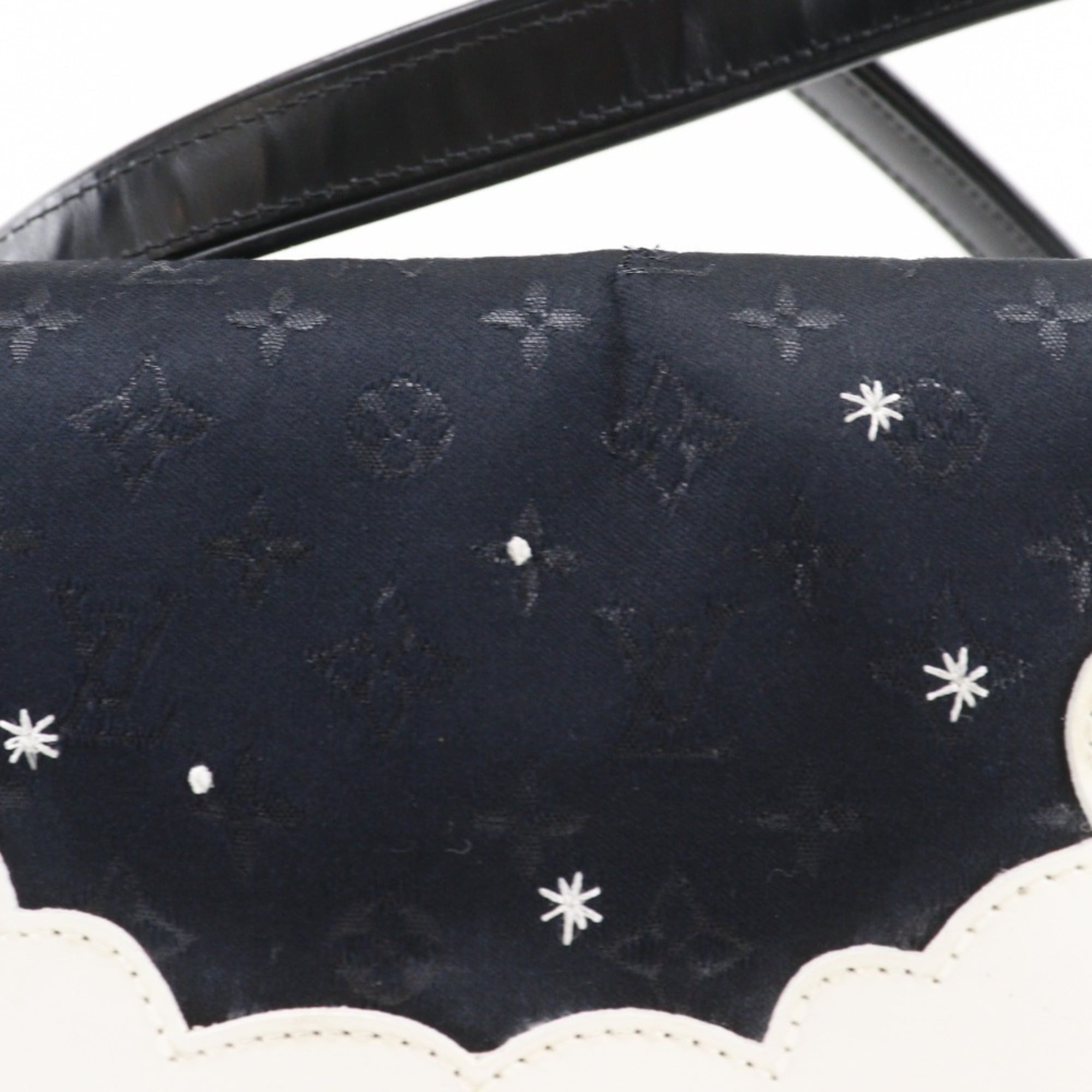 Louis Vuitton Black Monogram Satin Monogram Vernis Leather Shoulder Bag (Pre-Owned)