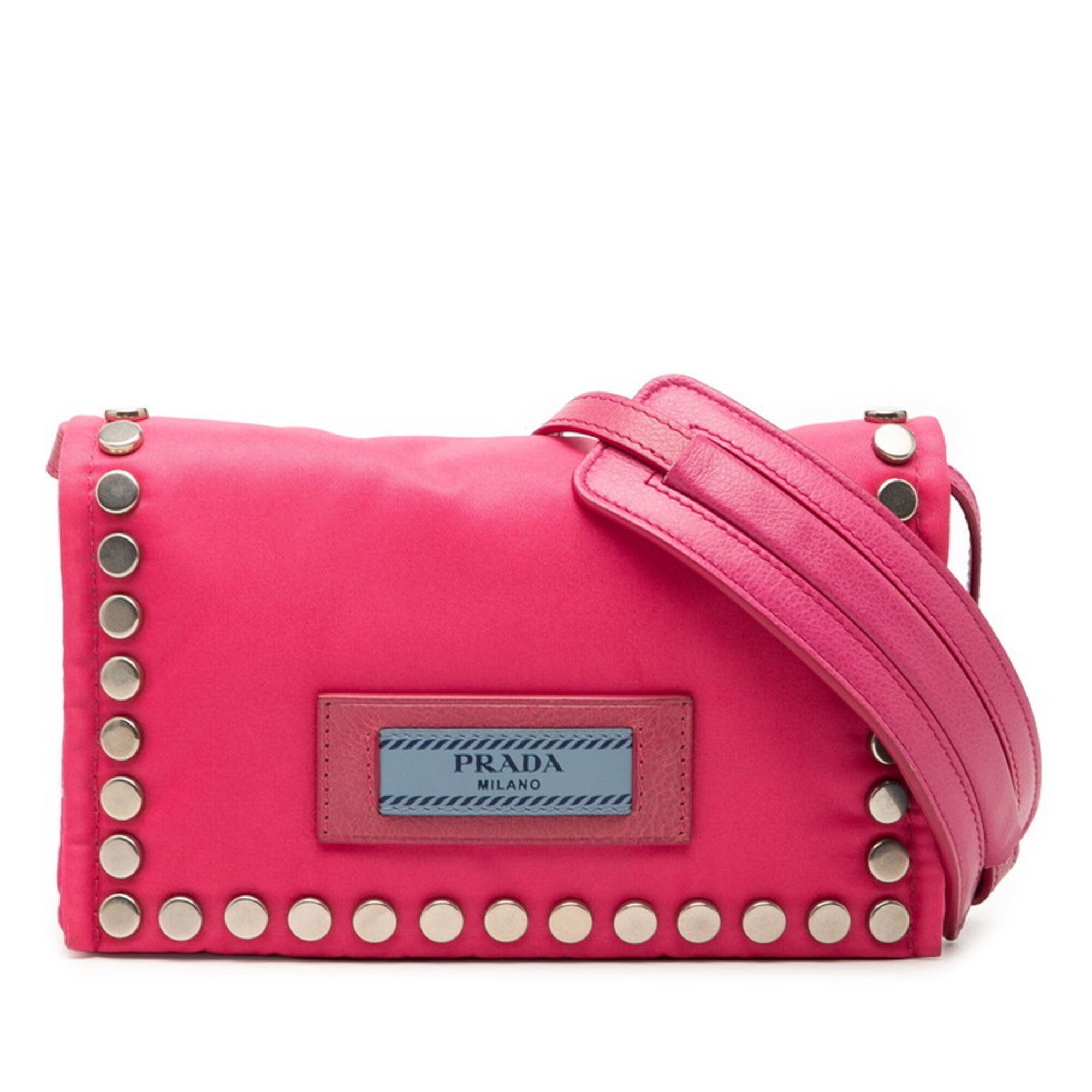 Prada Pink Nylon Shoulder Bag (Pre-Owned)