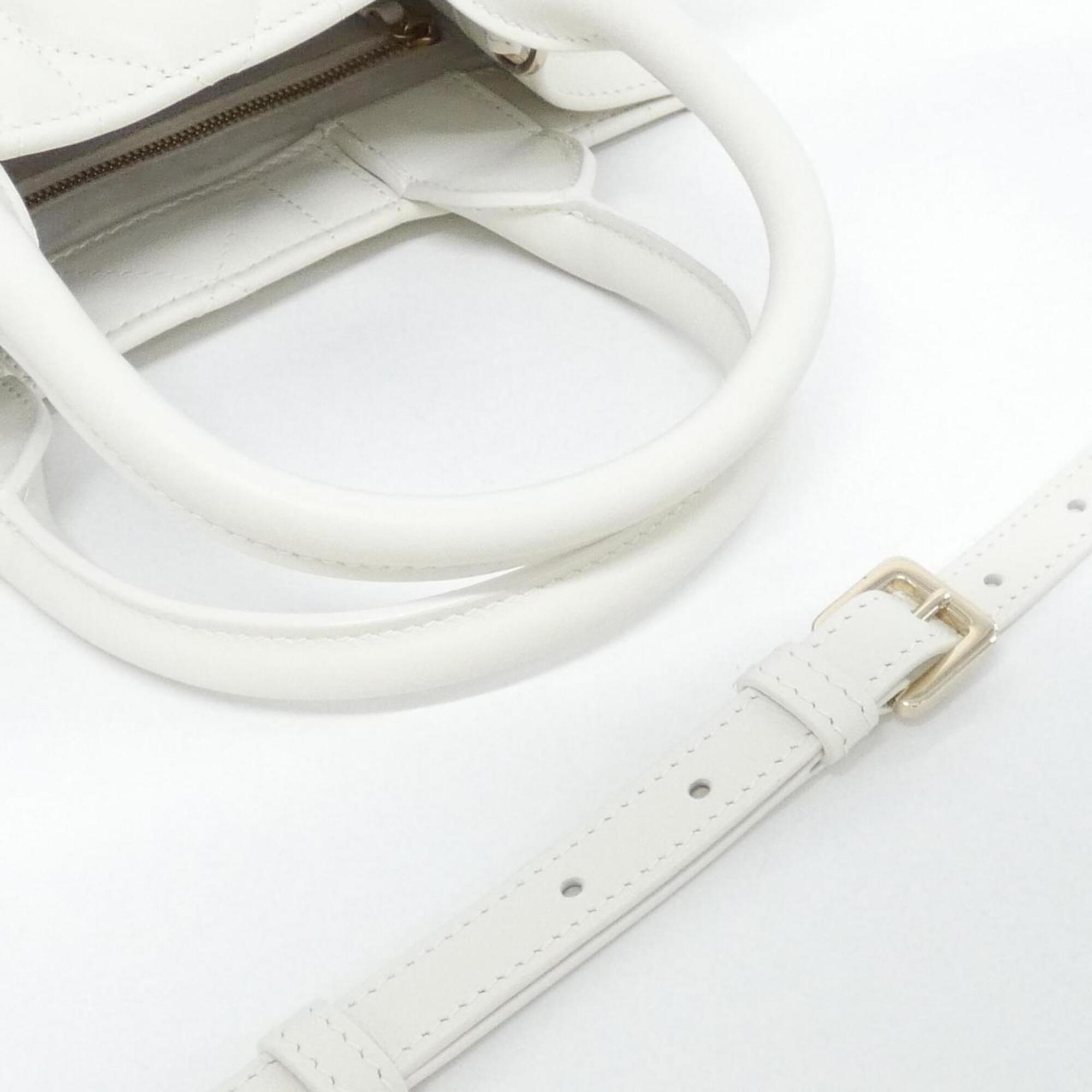 Christian Dior White Leather Handbag (Pre-Owned)