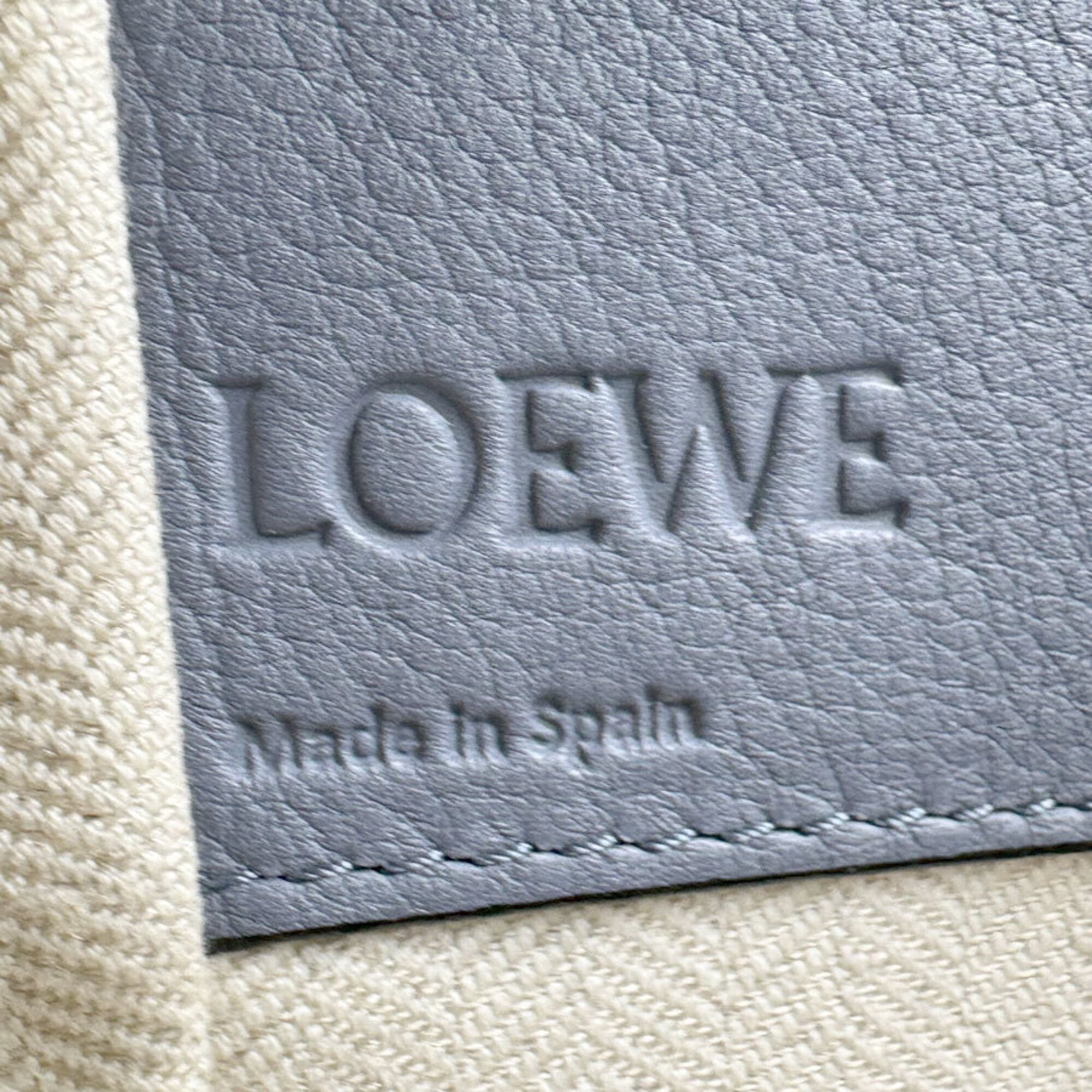 Loewe Blue Leather Handbag Shoulder Bag (Pre-Owned)