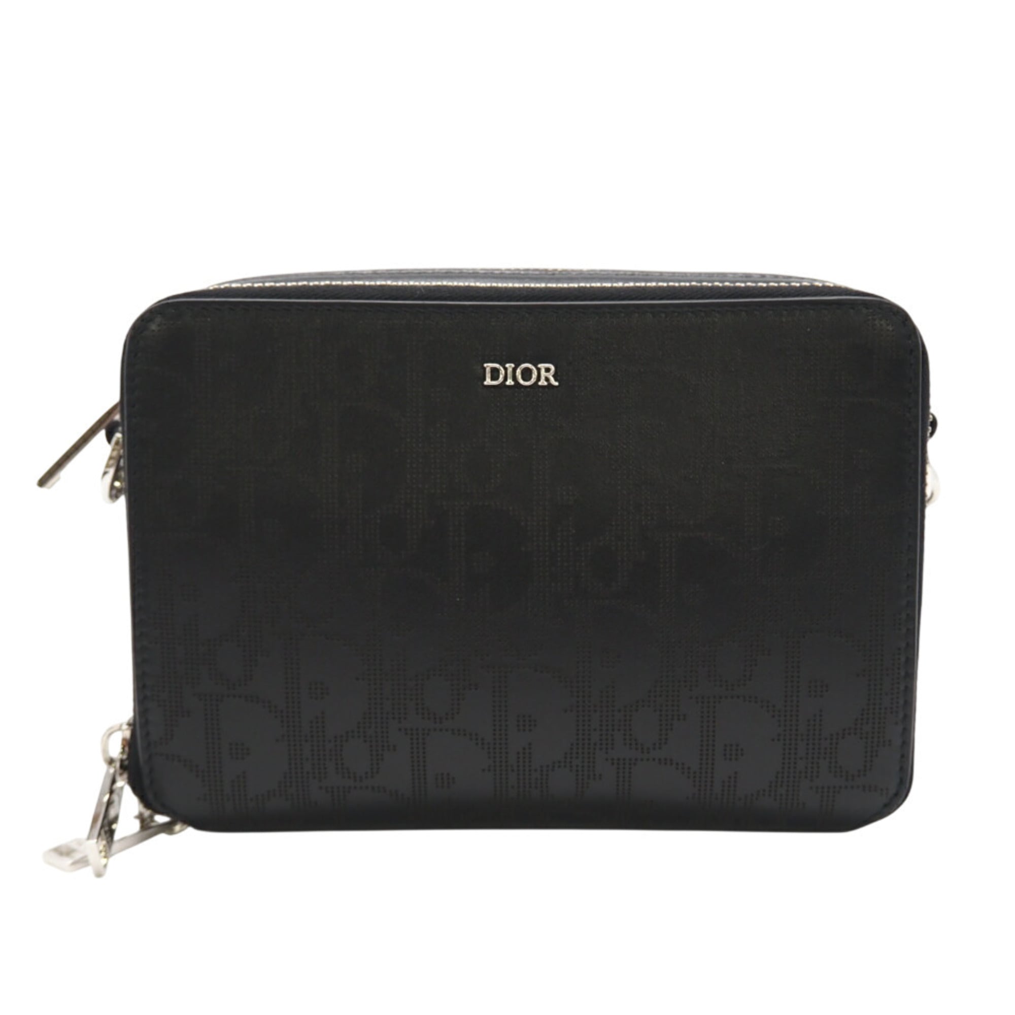 Christian Dior Black Leather Shoulder Bag (Pre-Owned)