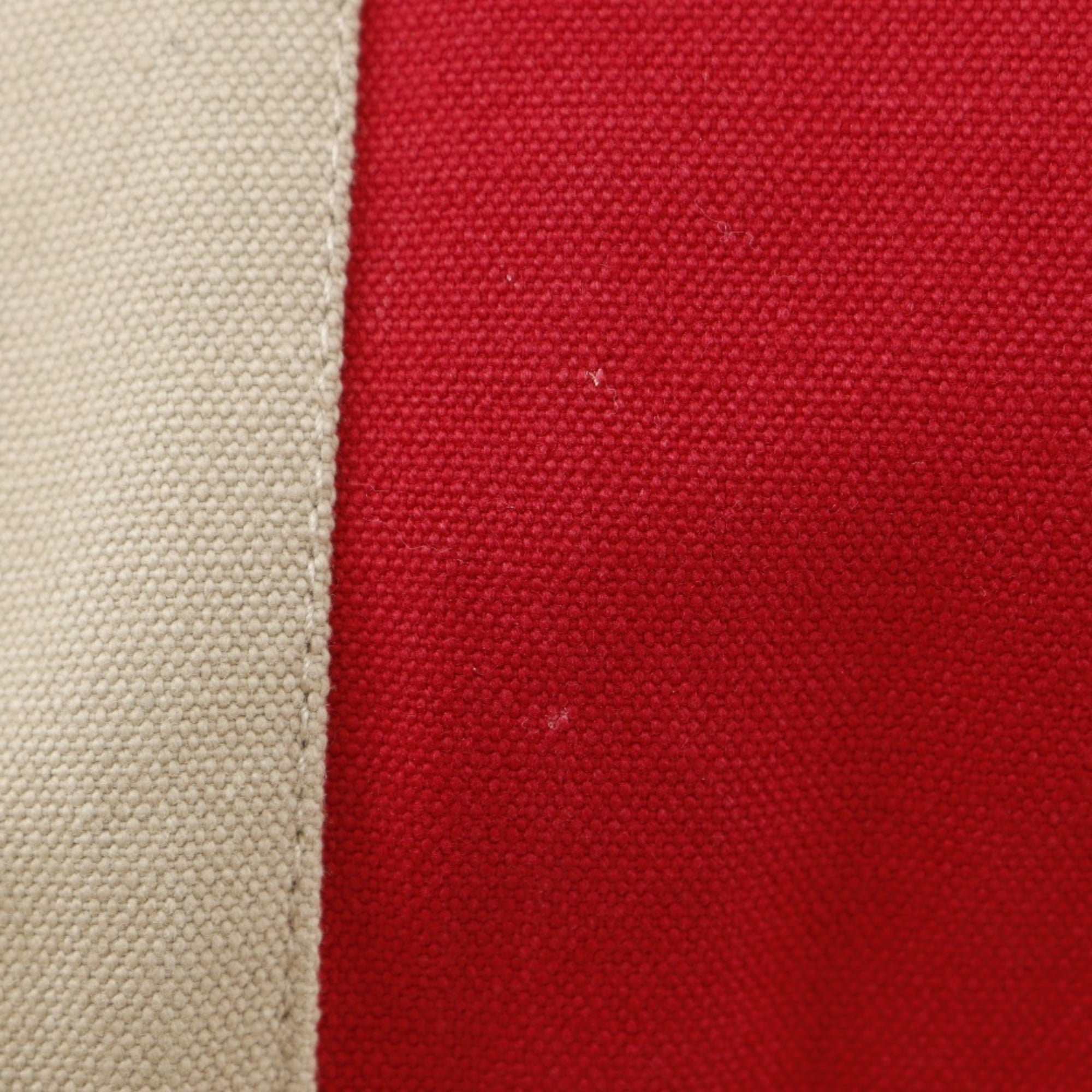 Hermes Red Color Cotton Clutch Bag (Pre-Owned)