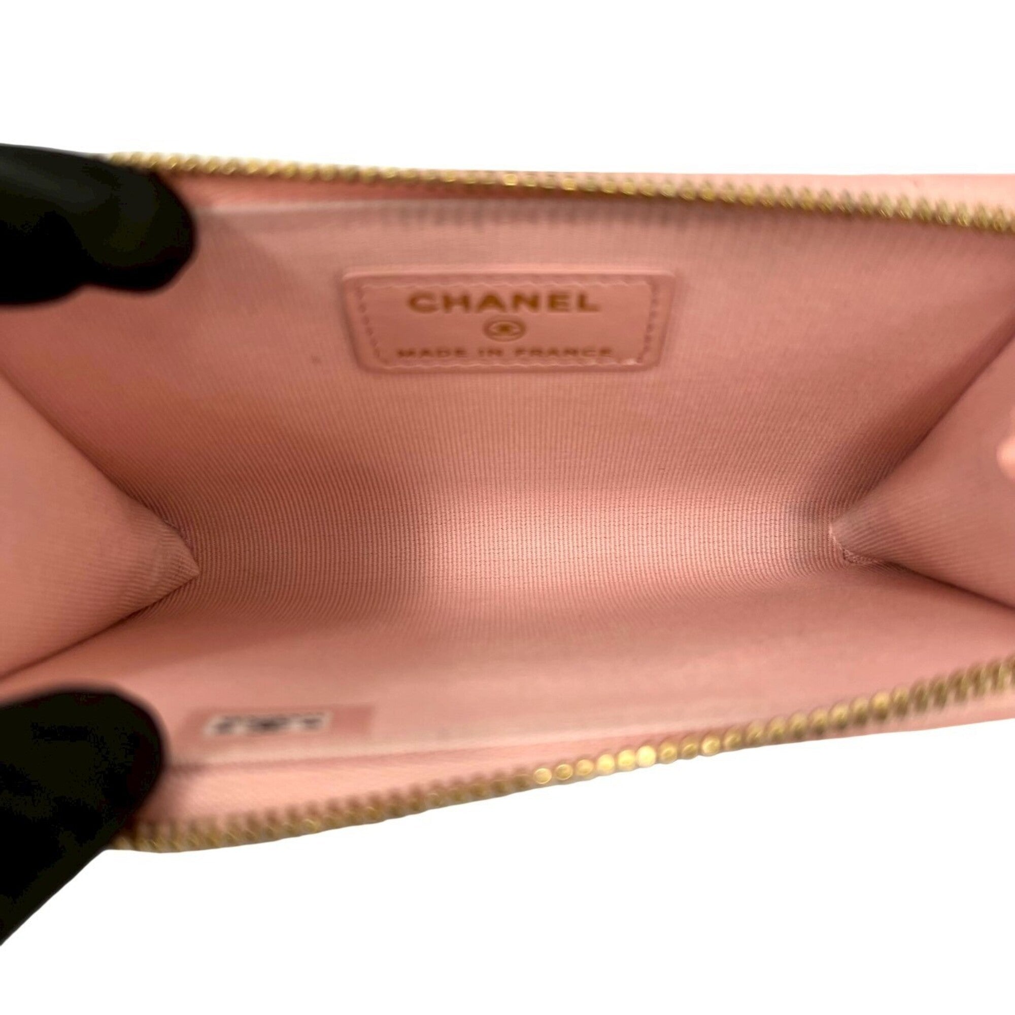 Chanel Pink Grained Calfskin Coin Purse/Coin Case (Pre-Owned)
