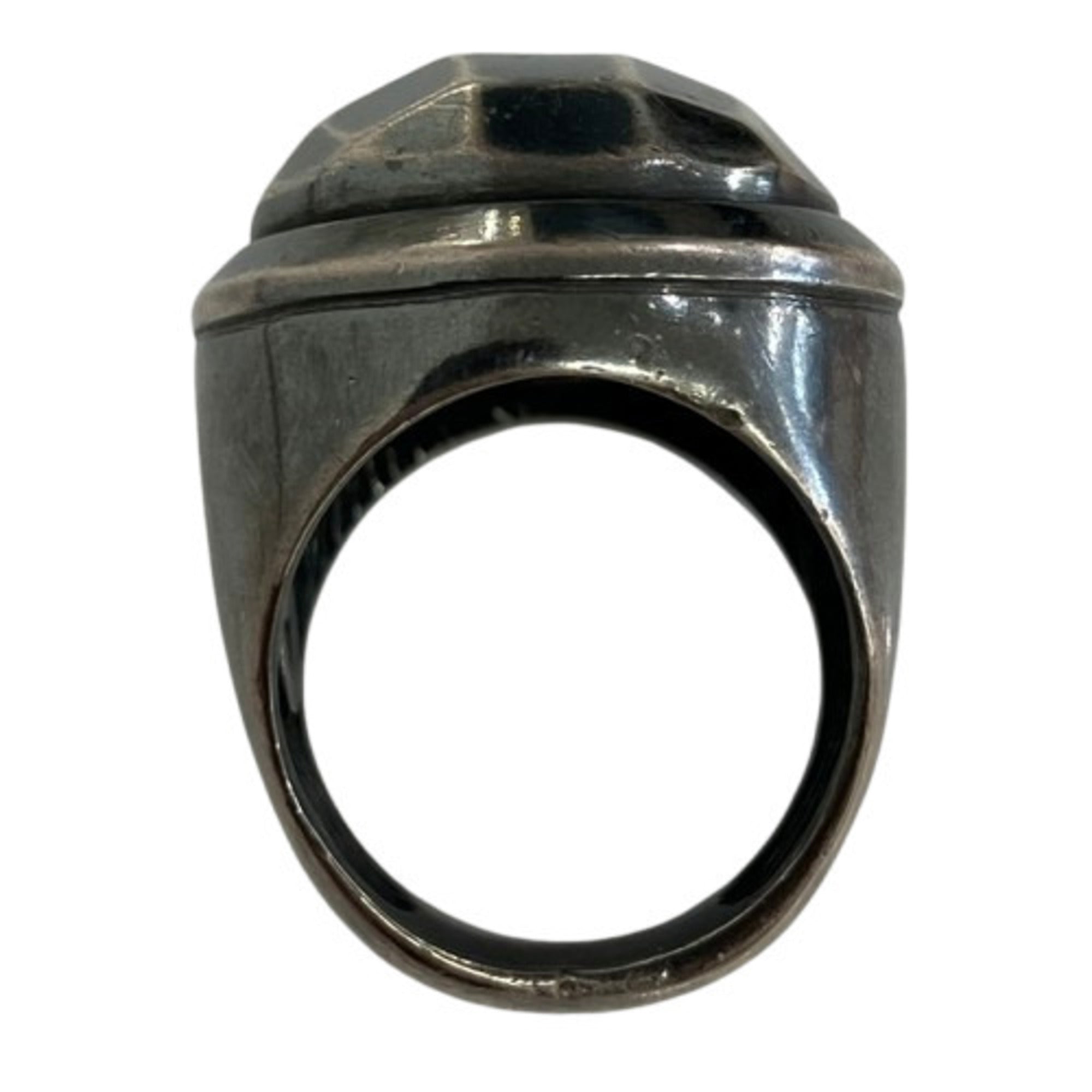 Bottega Veneta Silver Silver 925 Band Ring (Pre-Owned)