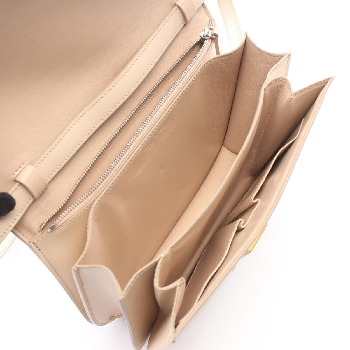 Celine Beige Leather Shoulder Bag (Pre-Owned)