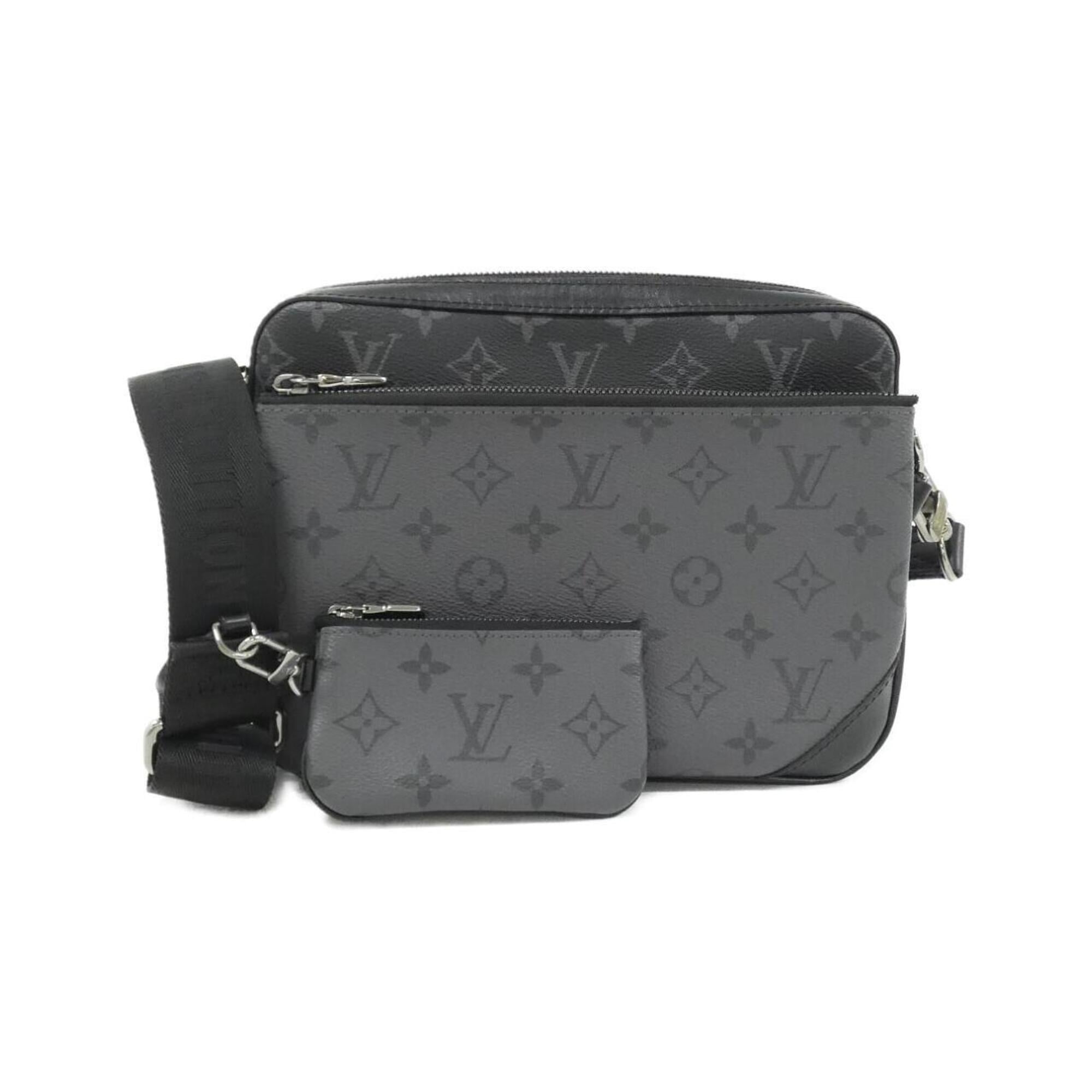 Louis Vuitton Black Coated Canvas Shoulder Bag (Pre-Owned)