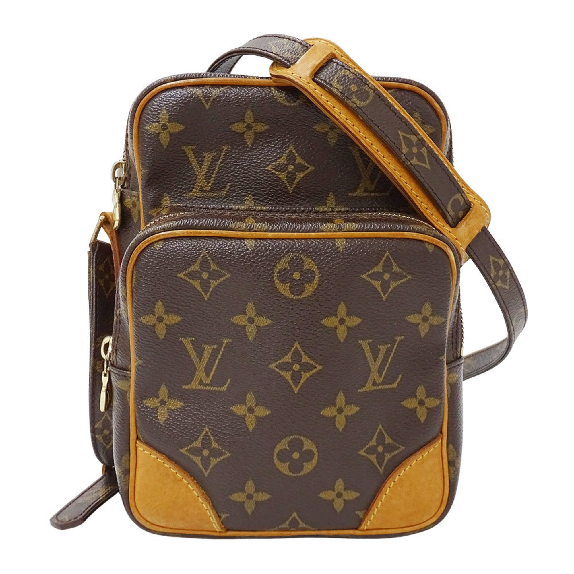 Louis Vuitton Brown Monogram Canvas Shoulder Bag (Pre-Owned)