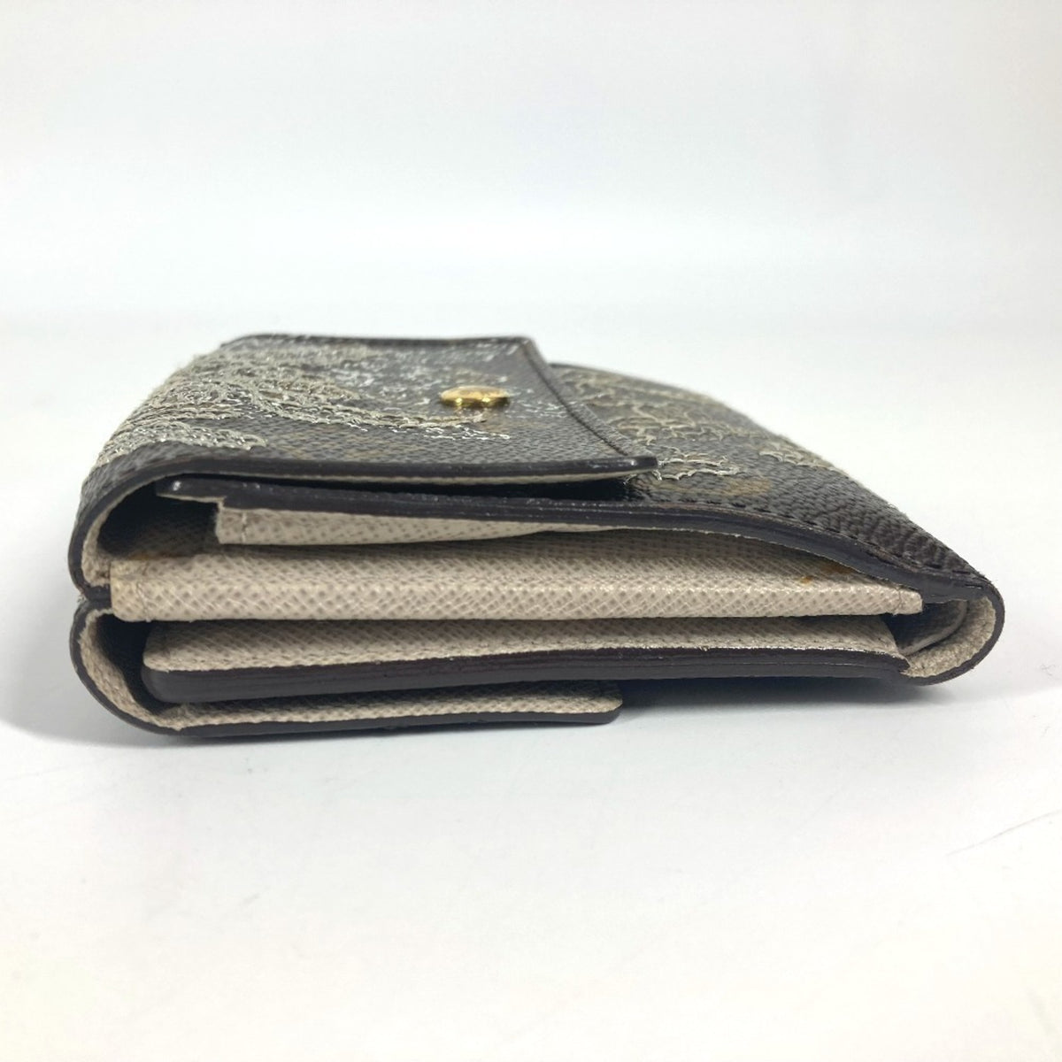 Louis Vuitton Brown Monogram Wallet (Tri-Fold) (Pre-Owned)