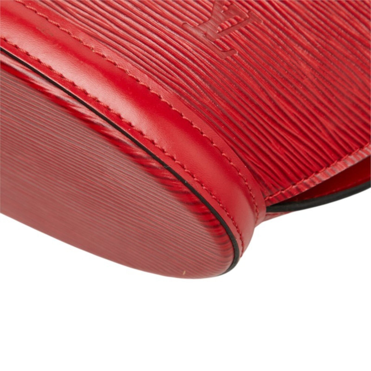 Louis Vuitton Castilian Red Leather Handbag (Pre-Owned)
