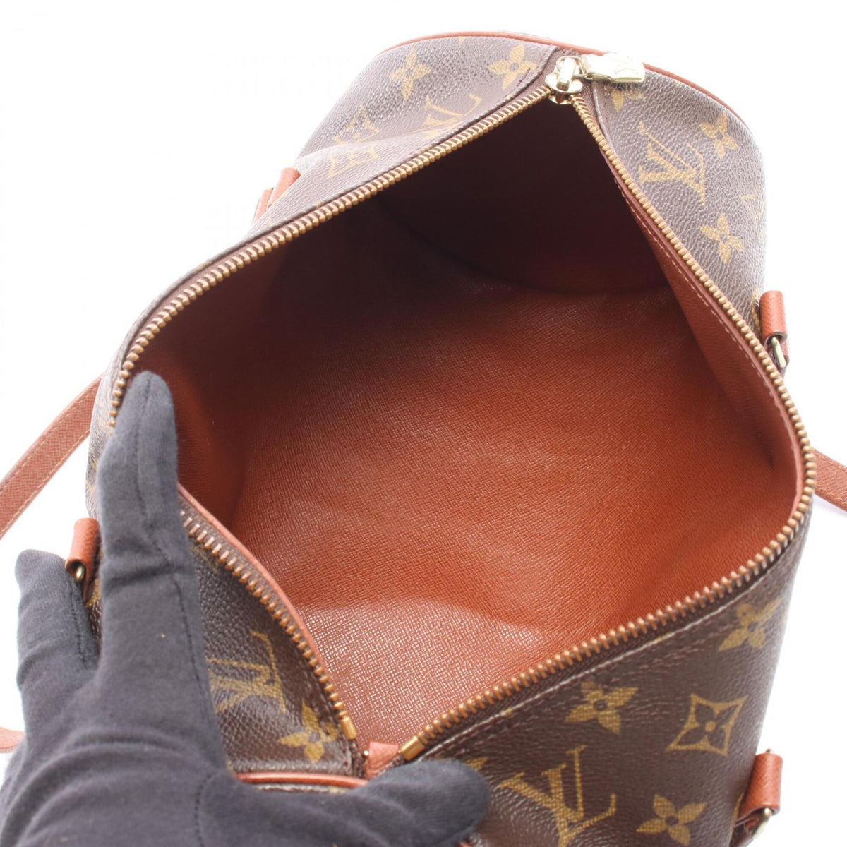 Louis Vuitton Brown Pvc Leather Handbag Pouch (Pre-Owned)
