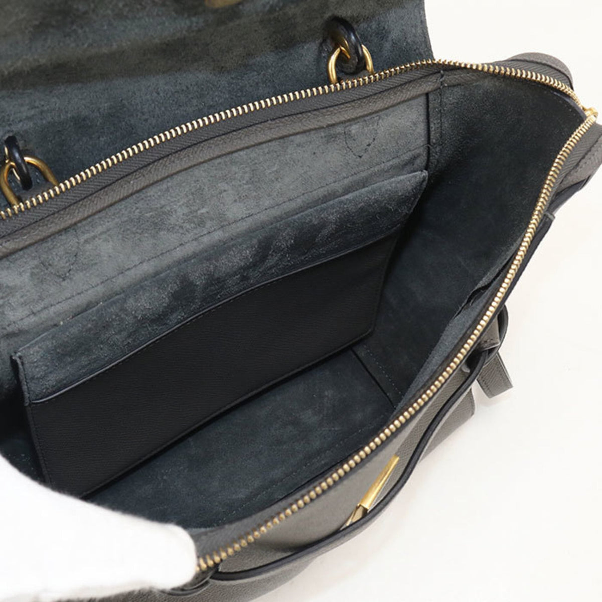 Celine Gray Leather Handbag (Pre-Owned)