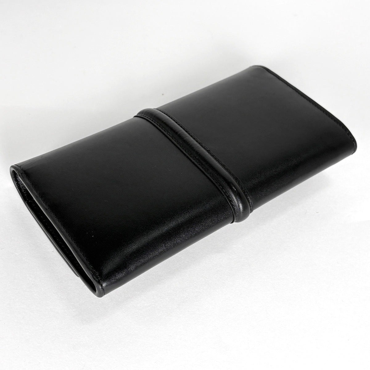 Celine Black Leather Long Wallet (Bi-Fold) (Pre-Owned)