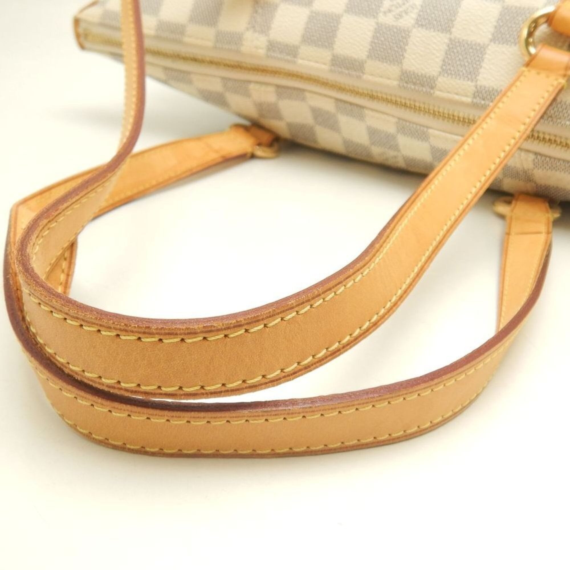 Louis Vuitton Azur Coated Canvas Leather Tote Bag (Pre-Owned)