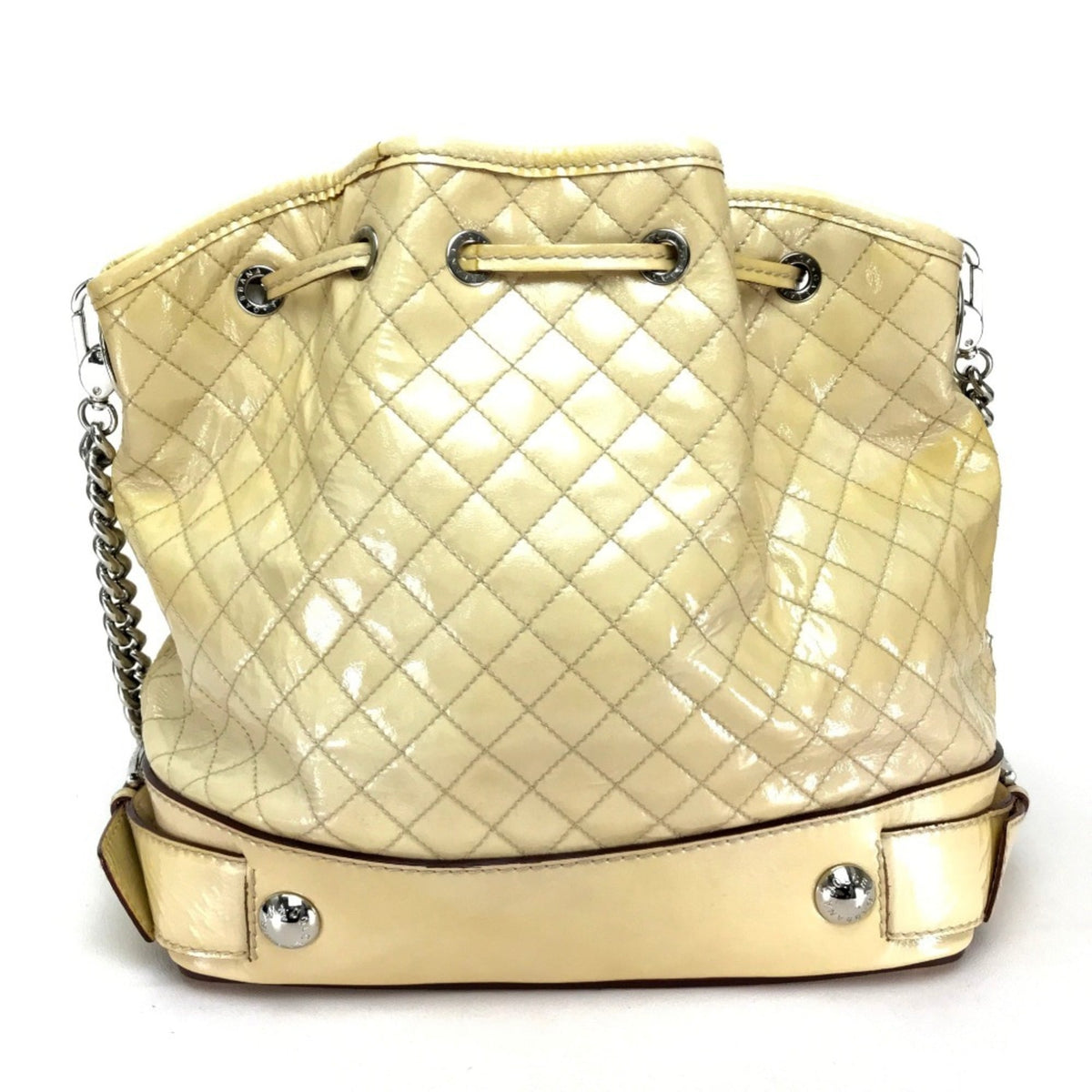 Dolce & Gabbana Beige Patent Leather Shoulder Bag (Pre-Owned)