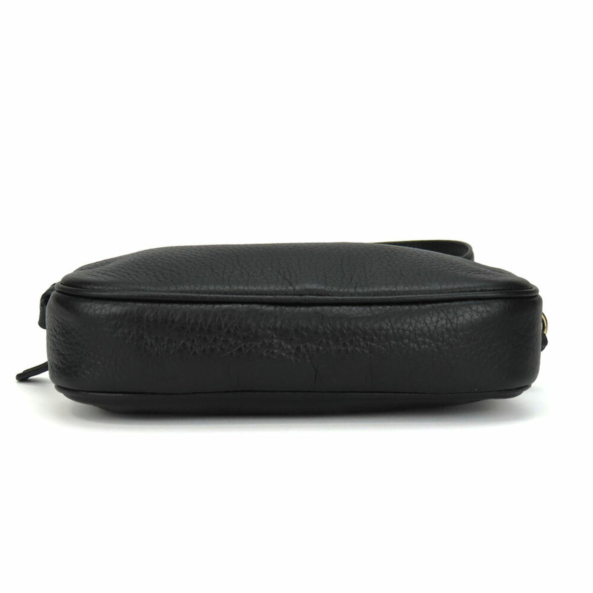 Coach Black Leather Pochette Shoulder Bag (Pre-Owned)
