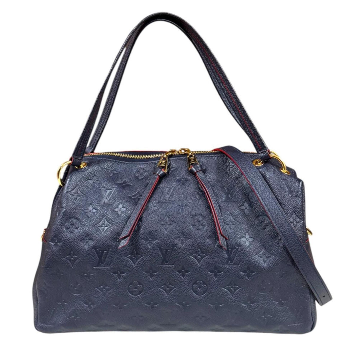 Louis Vuitton Navy Or Red Color Monogram Empreinte Shoulder Bag (Pre-Owned)