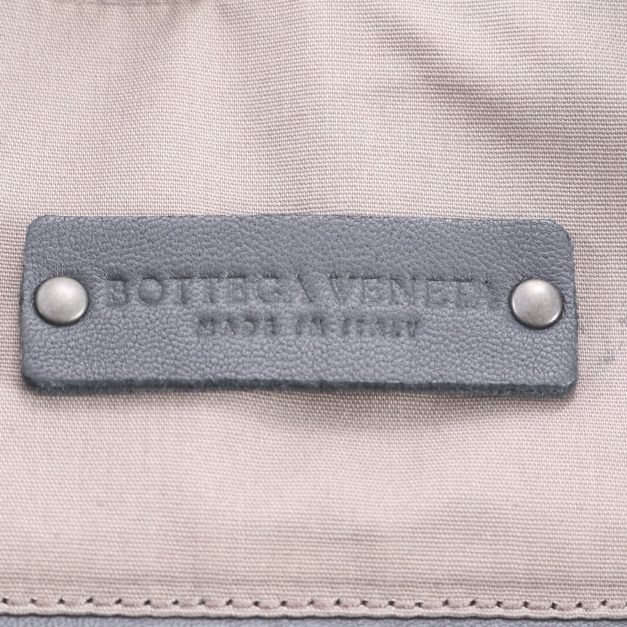 Bottega Veneta Blue Navy Leather Briefcase (Pre-Owned)