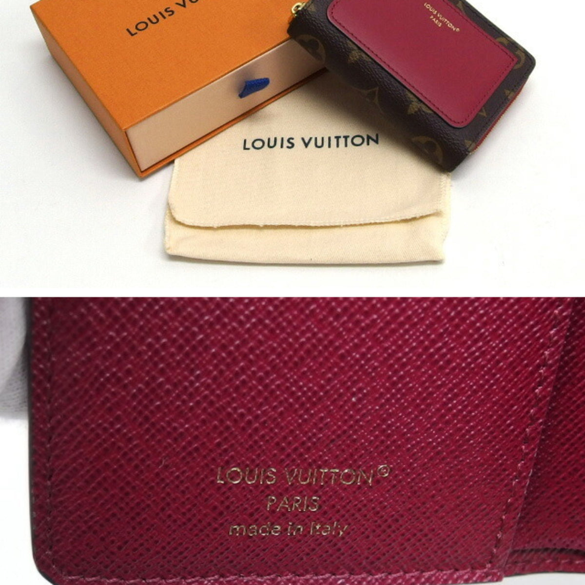 Louis Vuitton Fuchsia Pink Monogram Leather Wallet (Bi-Fold) (Pre-Owned)