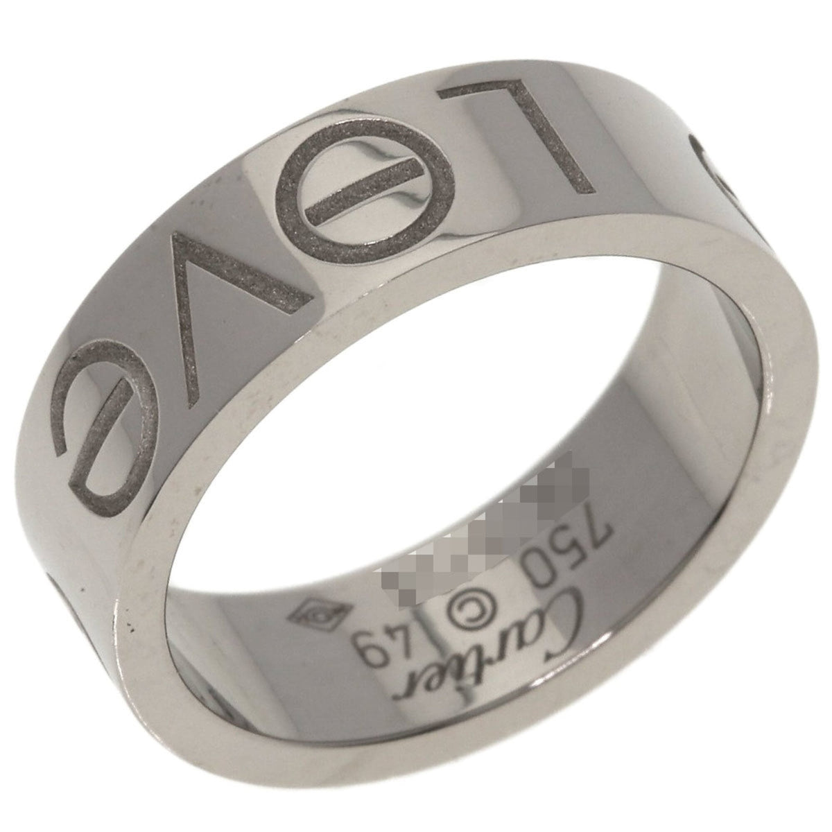 Cartier Silver White Gold (18K) Band Ring (Pre-Owned)