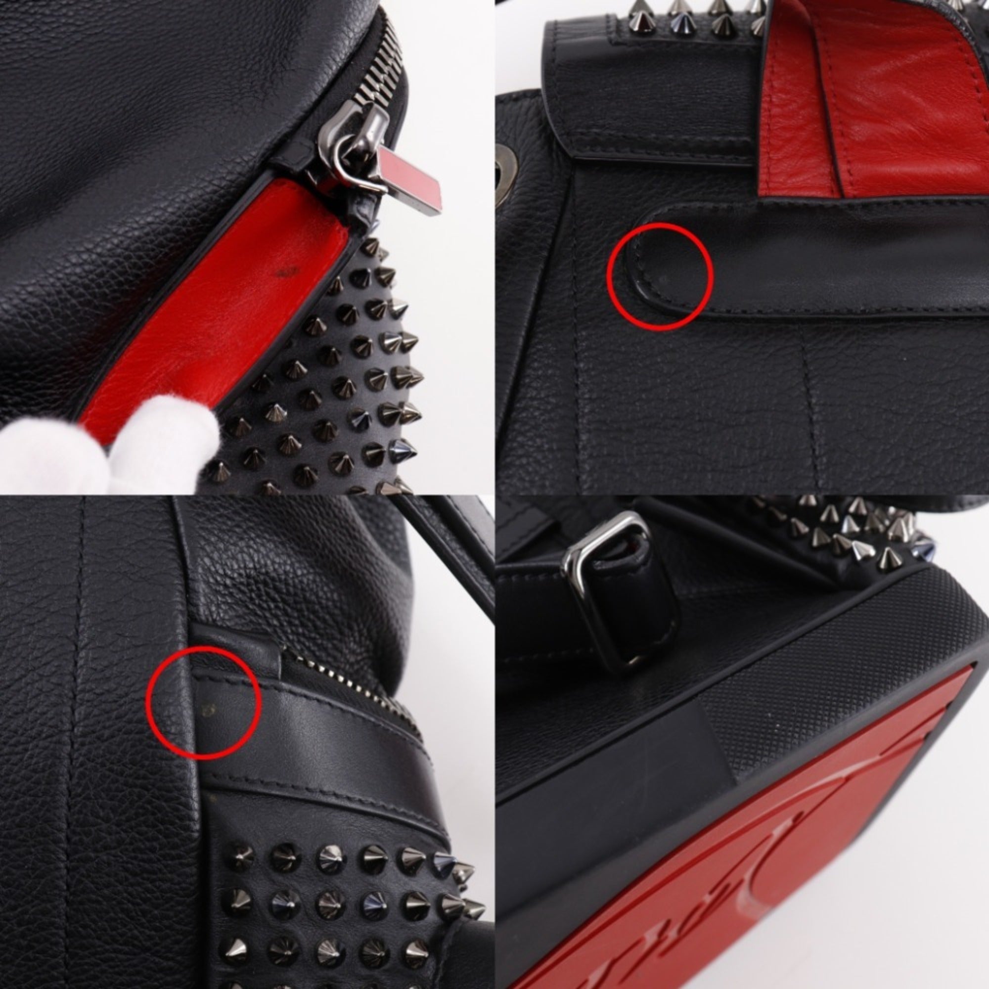 Christian Louboutin Black Leather Backpack (Pre-Owned)