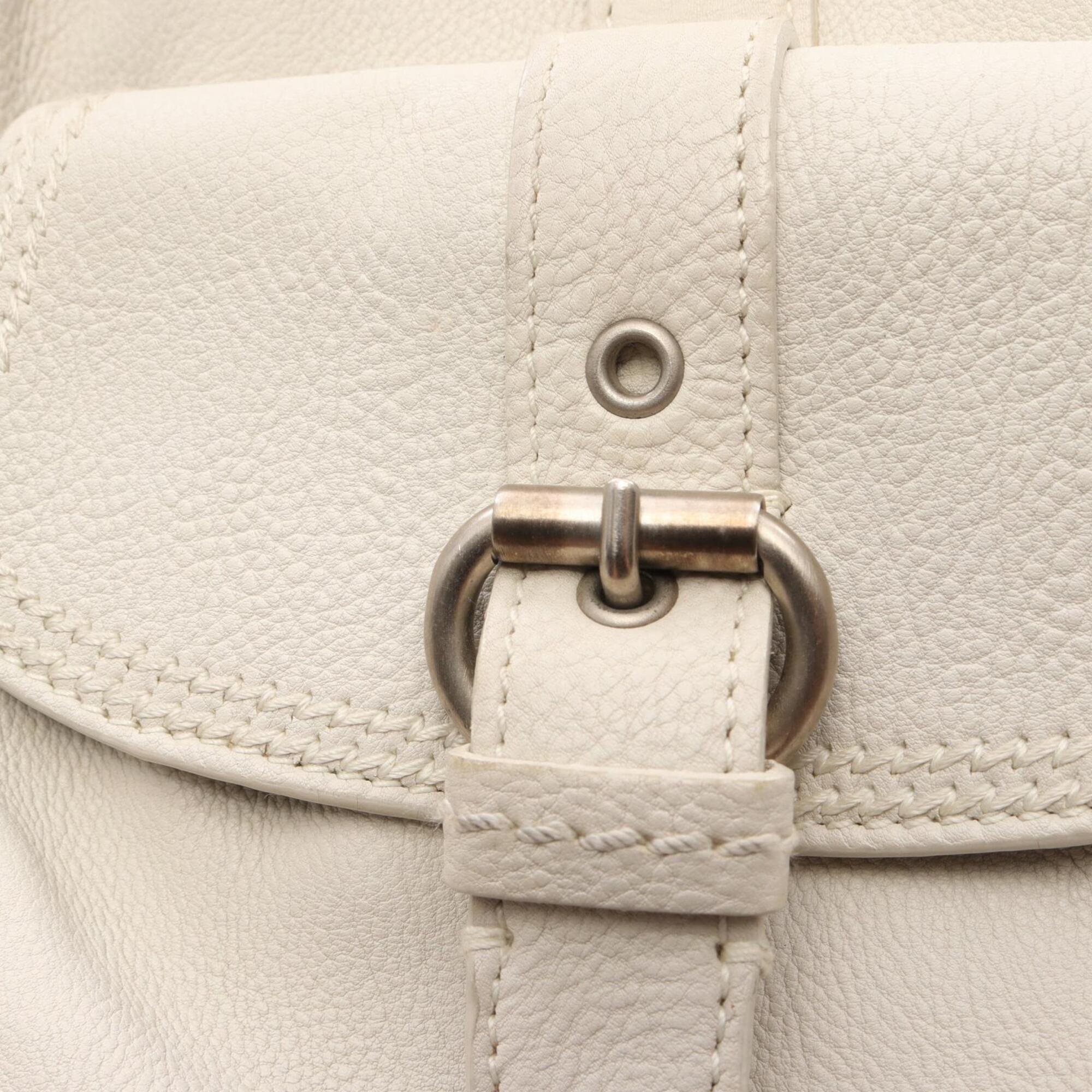 Christian Dior White Leather Handbag (Pre-Owned)