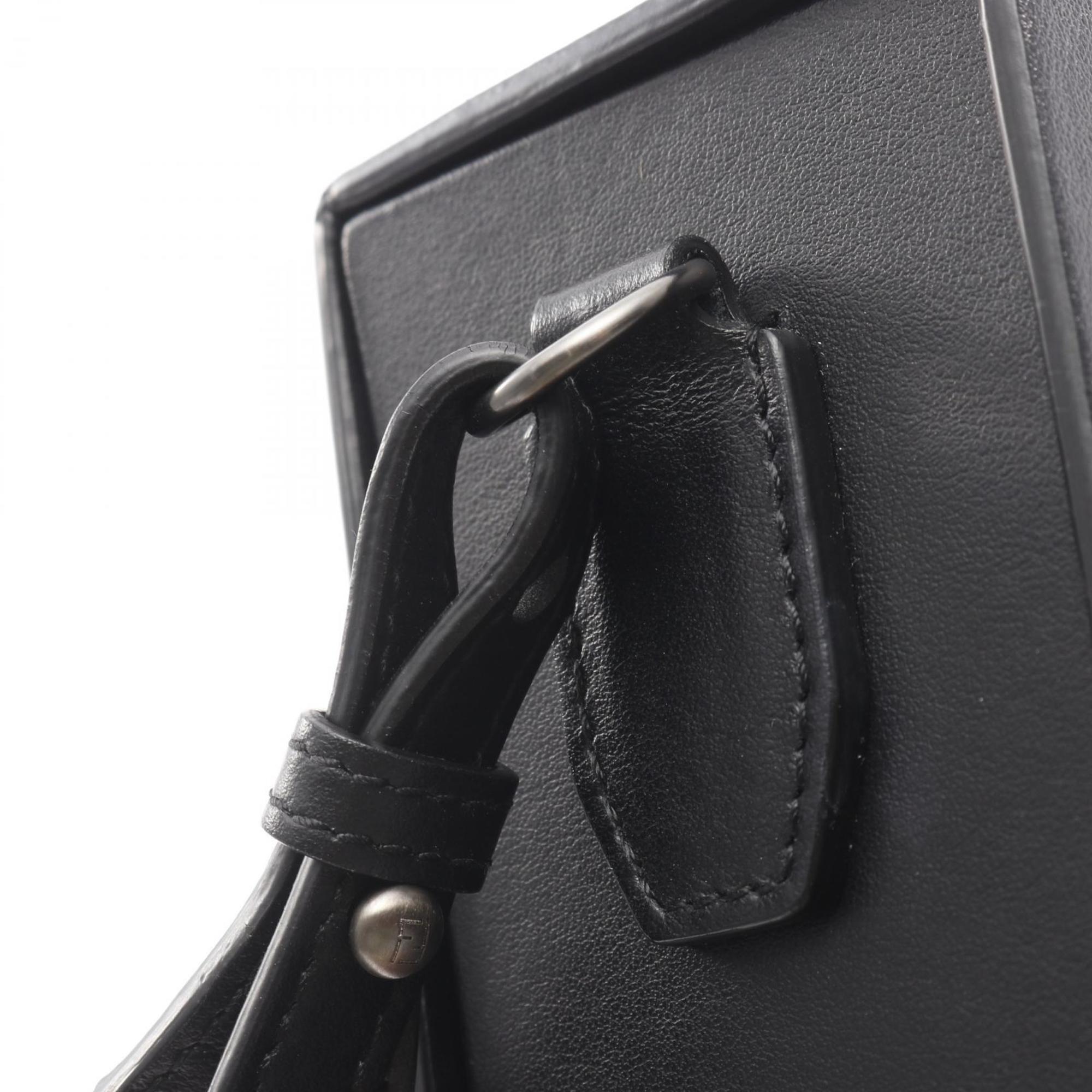 Fendi Black Leather Shoulder Bag (Pre-Owned)