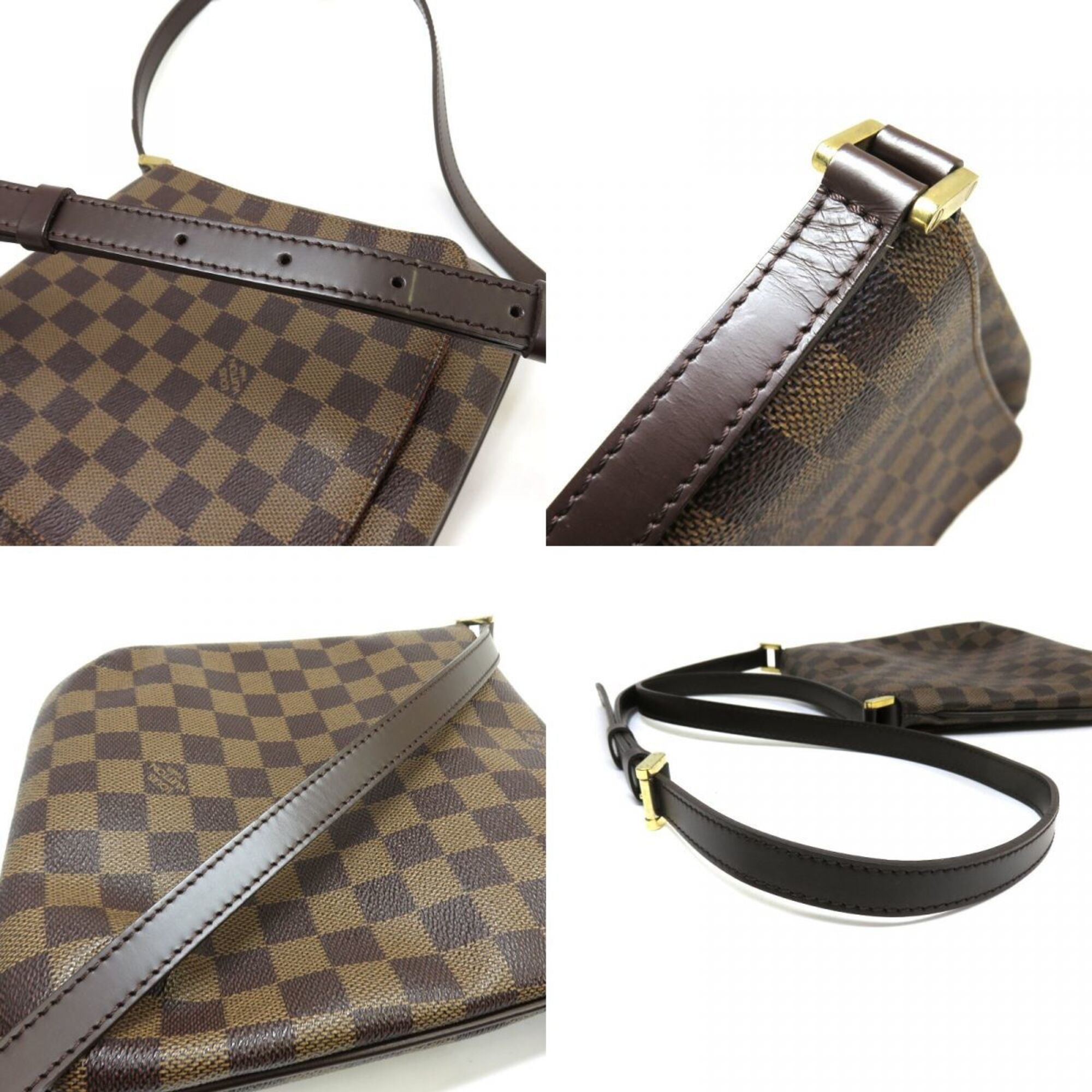 Louis Vuitton Brown Ebene Damier Canvas Shoulder Bag (Pre-Owned)