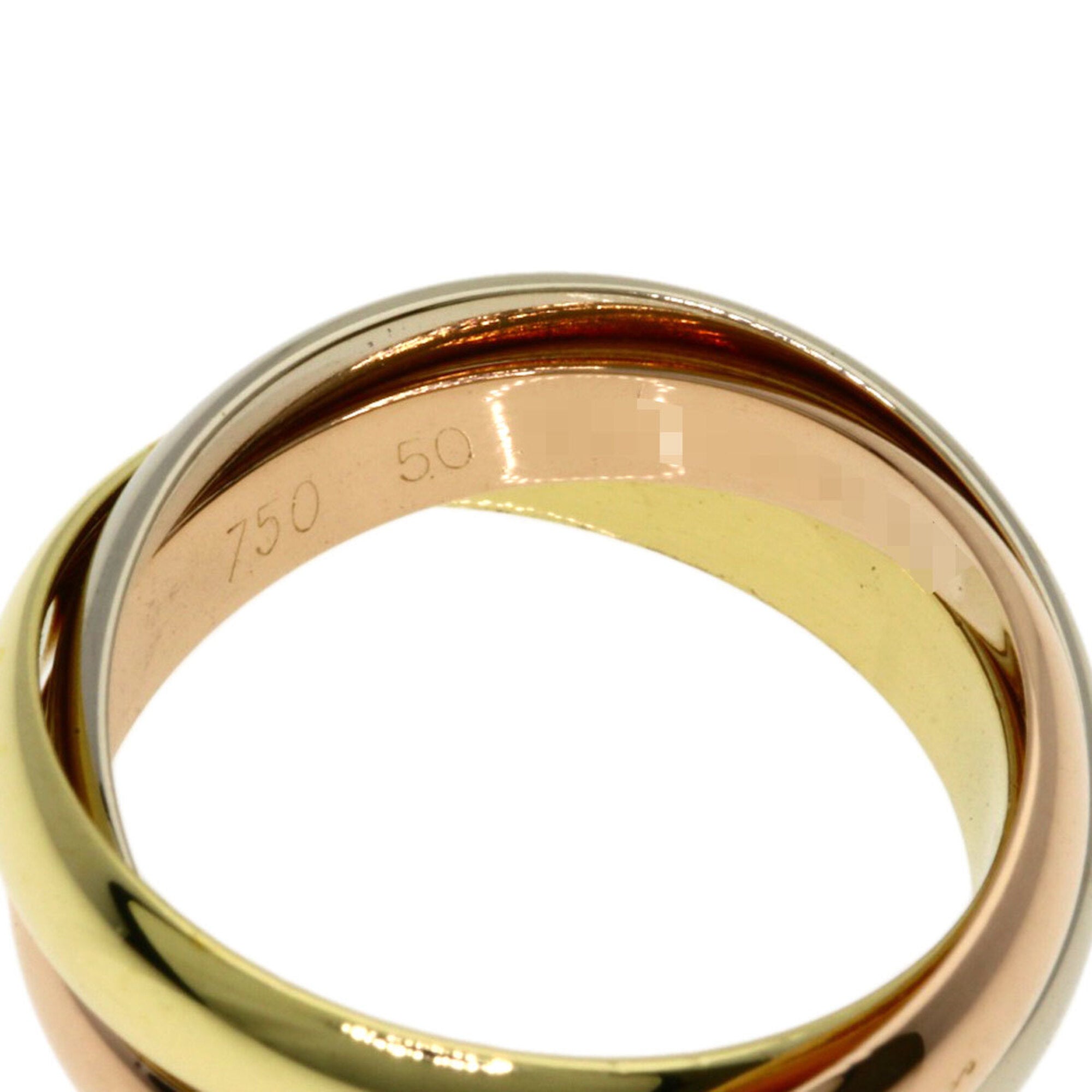 Cartier Trinity Yellow Gold (18K) Pink Gold (18K) White Gold (18K) Band Ring (Pre-Owned)