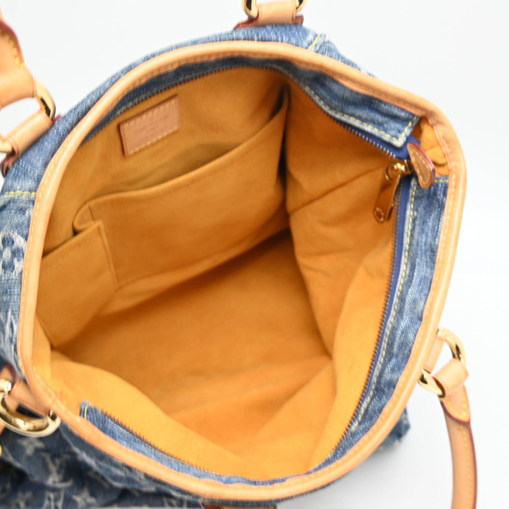 Louis Vuitton Blue Monogram Denim Tote Bag (Pre-Owned)