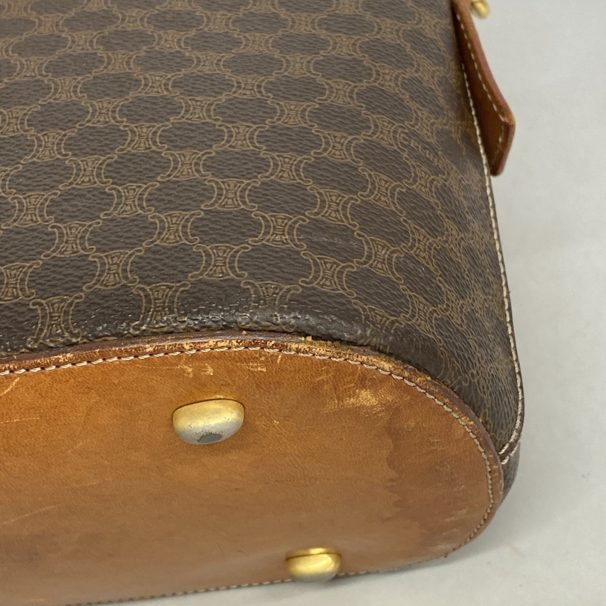 Celine Brown Pvc Handbag (Pre-Owned)