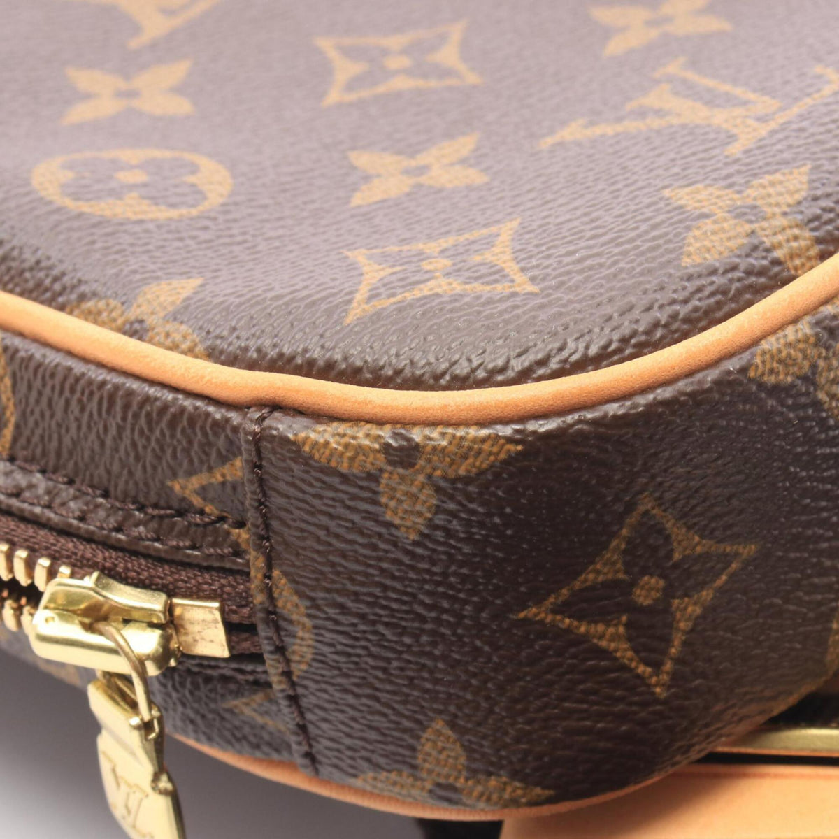 Louis Vuitton Brown Monogram Coated Canvas Leather Monogram Fanny Pack Handbag (Pre-Owned)
