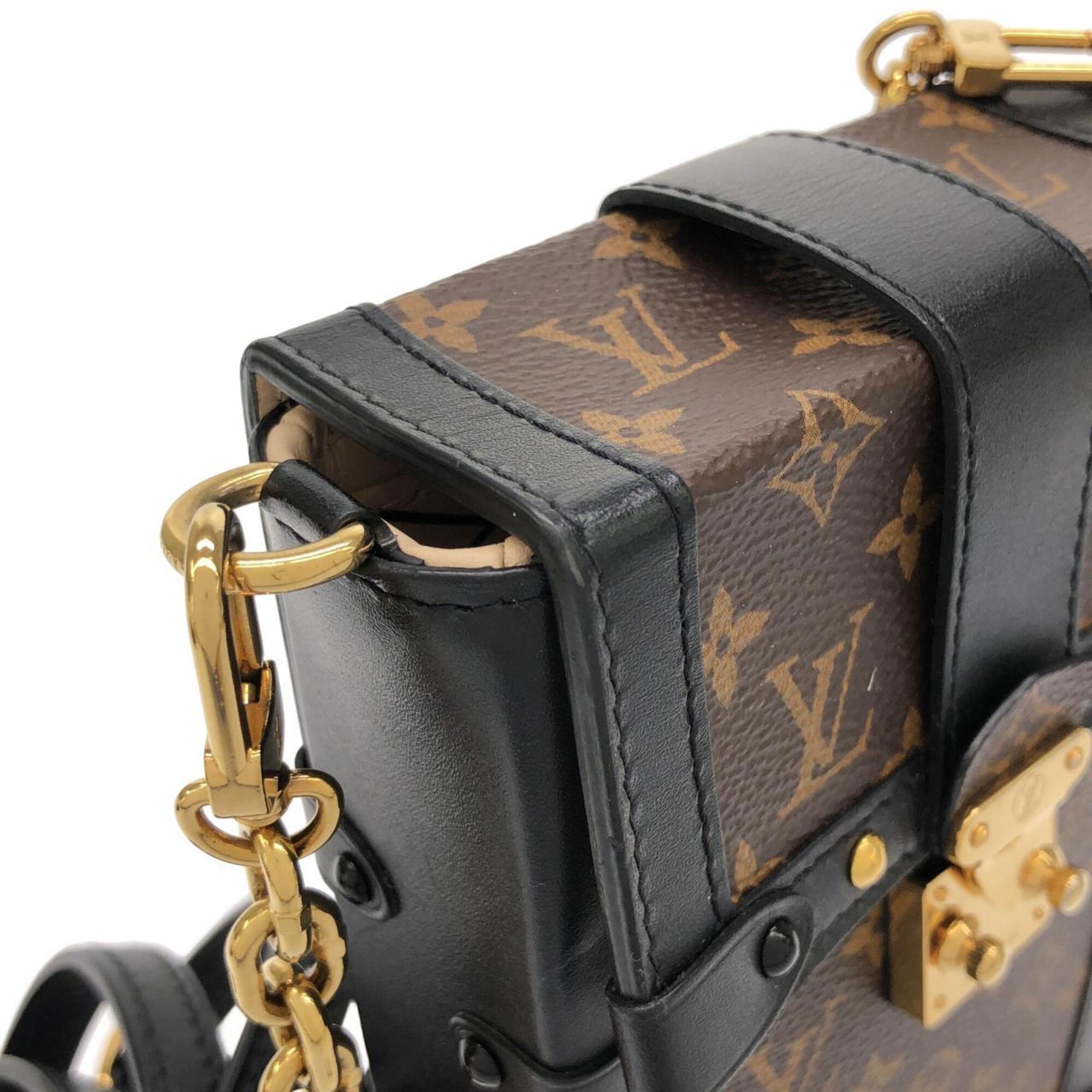 Louis Vuitton Marron Coated Canvas Pochette Shoulder Bag (Pre-Owned)